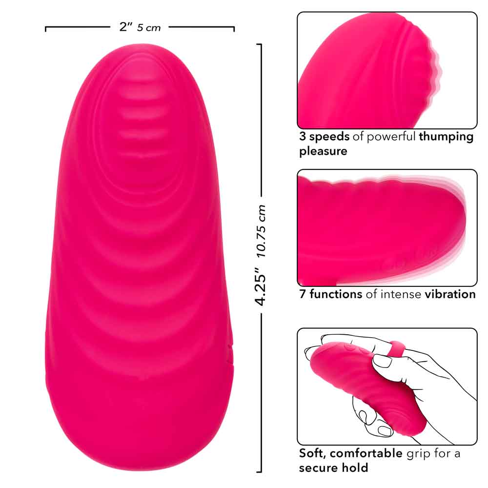 Envy Handheld Thumping Massager - Pink - Image 3