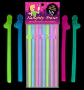 Glow-in-the-Dark Naughty Straws