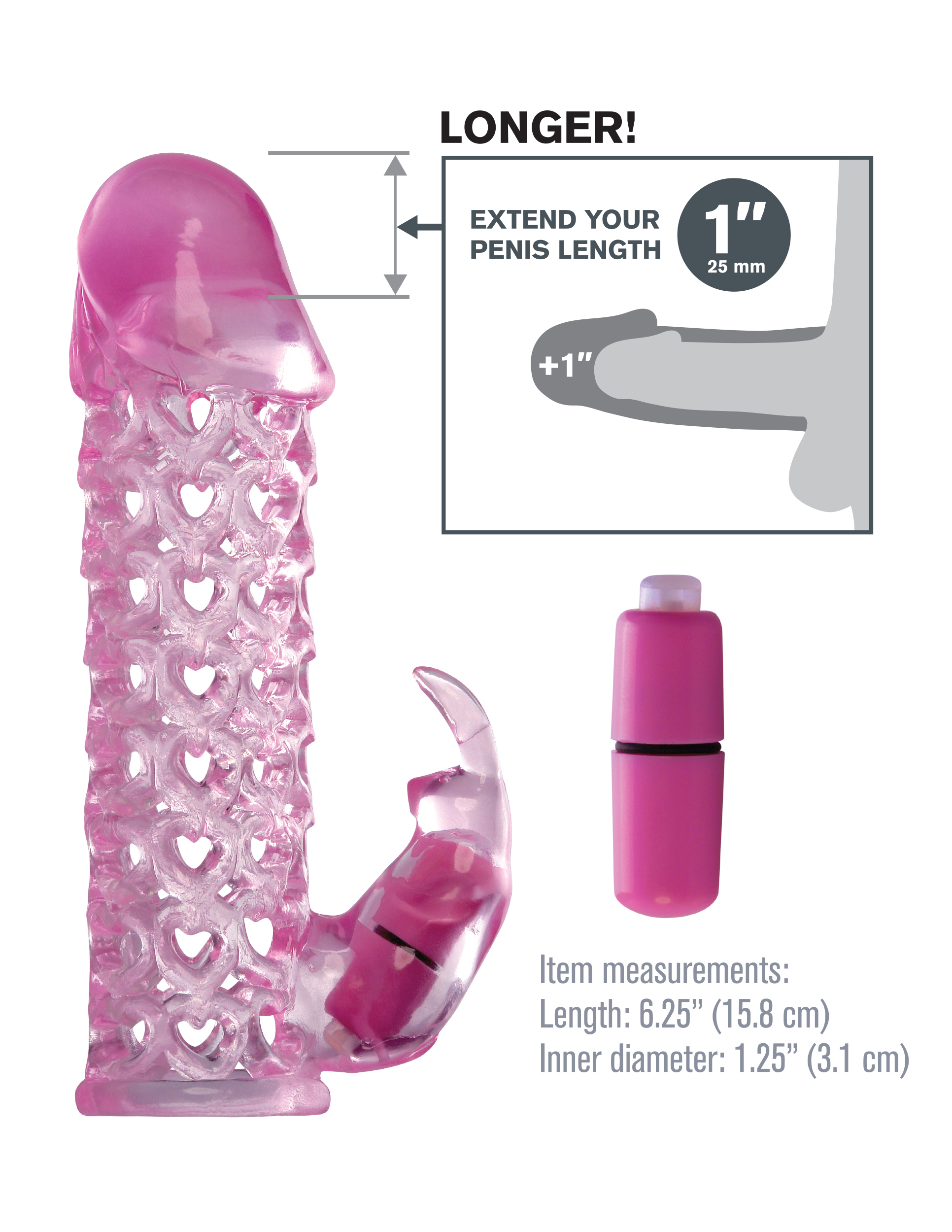 Fantasy X-Tensions Vibrating Couples Cage - Pink - Image 3