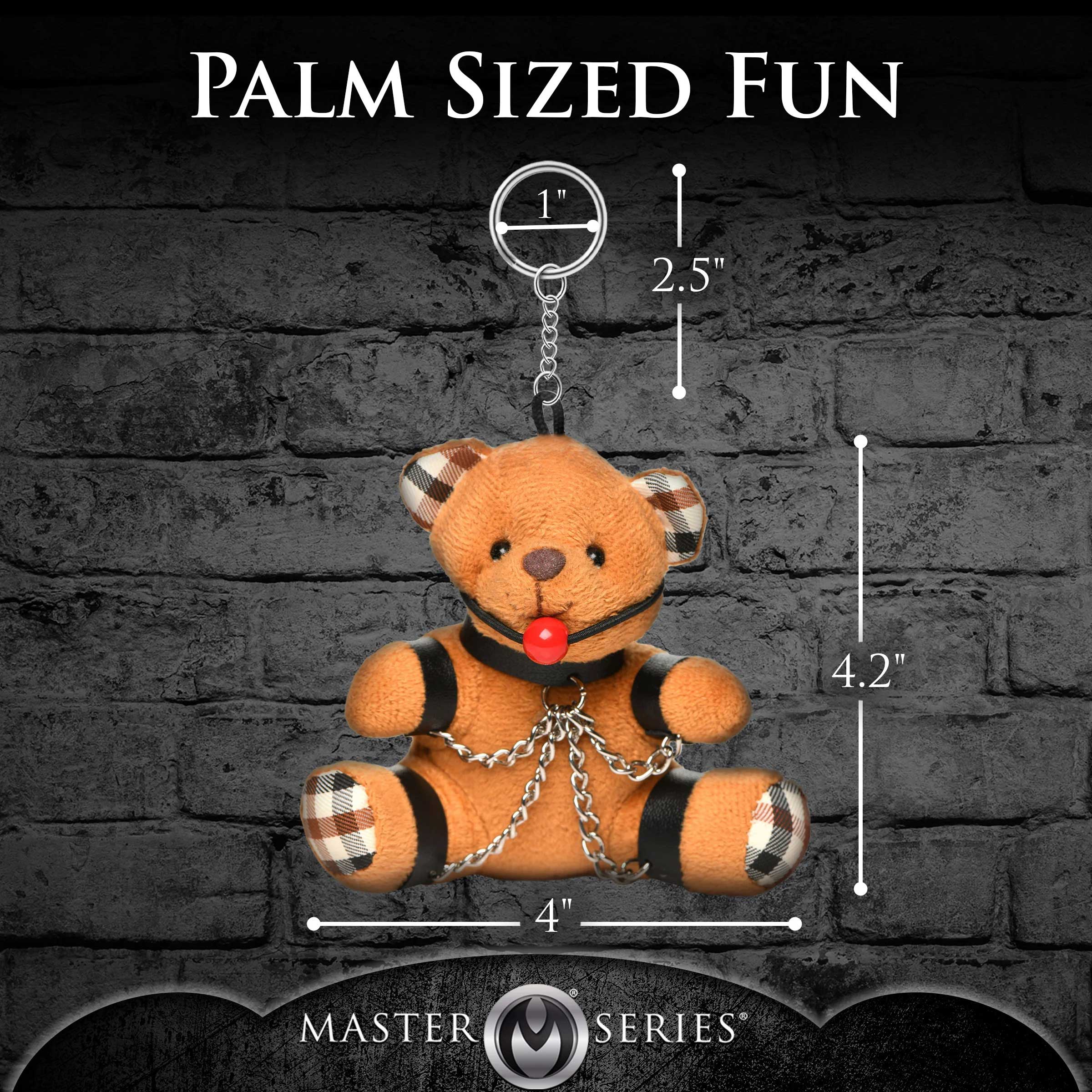 Gagged Teddy Bear Keychain - Image 2