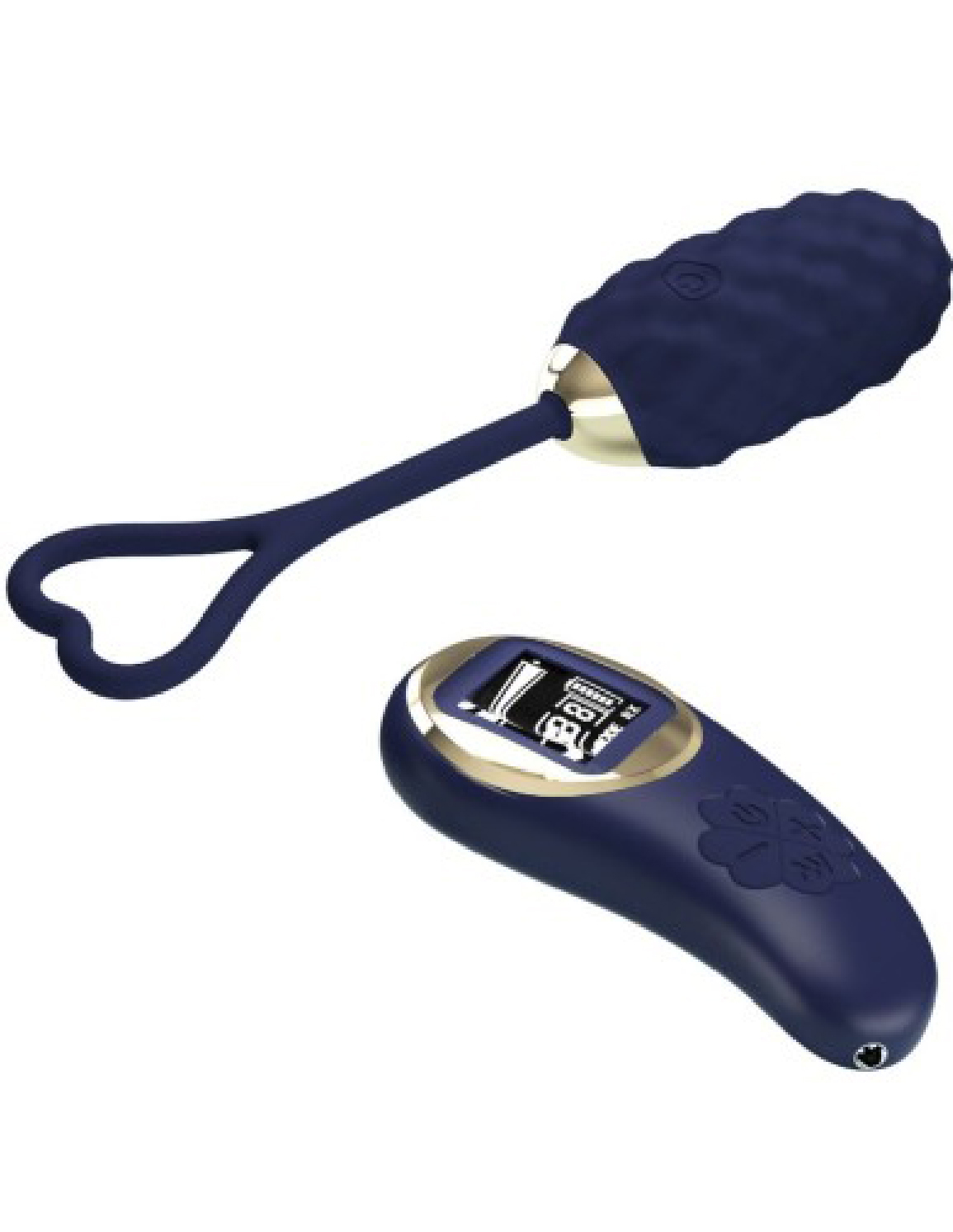 Vivian Remote Control Vibrating Egg - Blue - Image 2