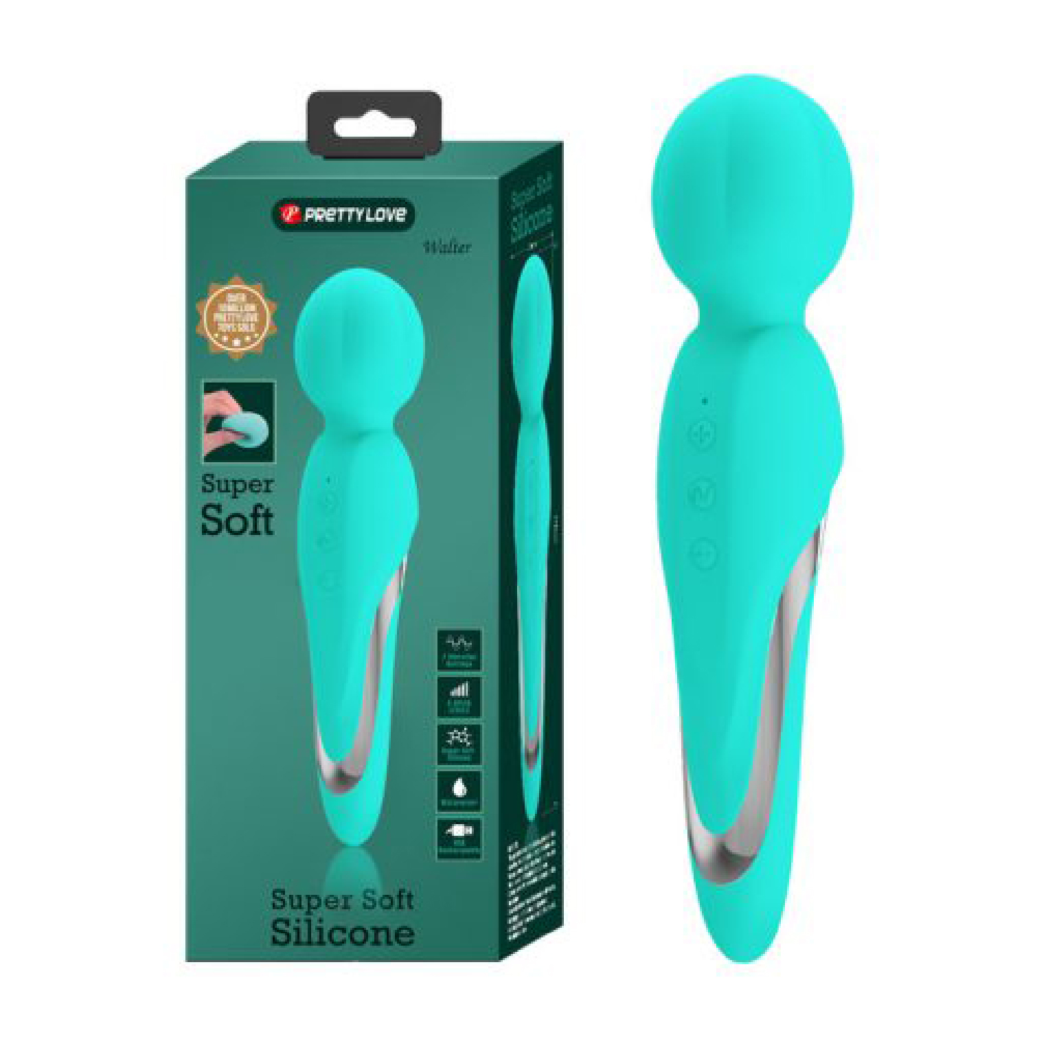 Walter Super Soft Silicone Wand - Seafoam - Image 5