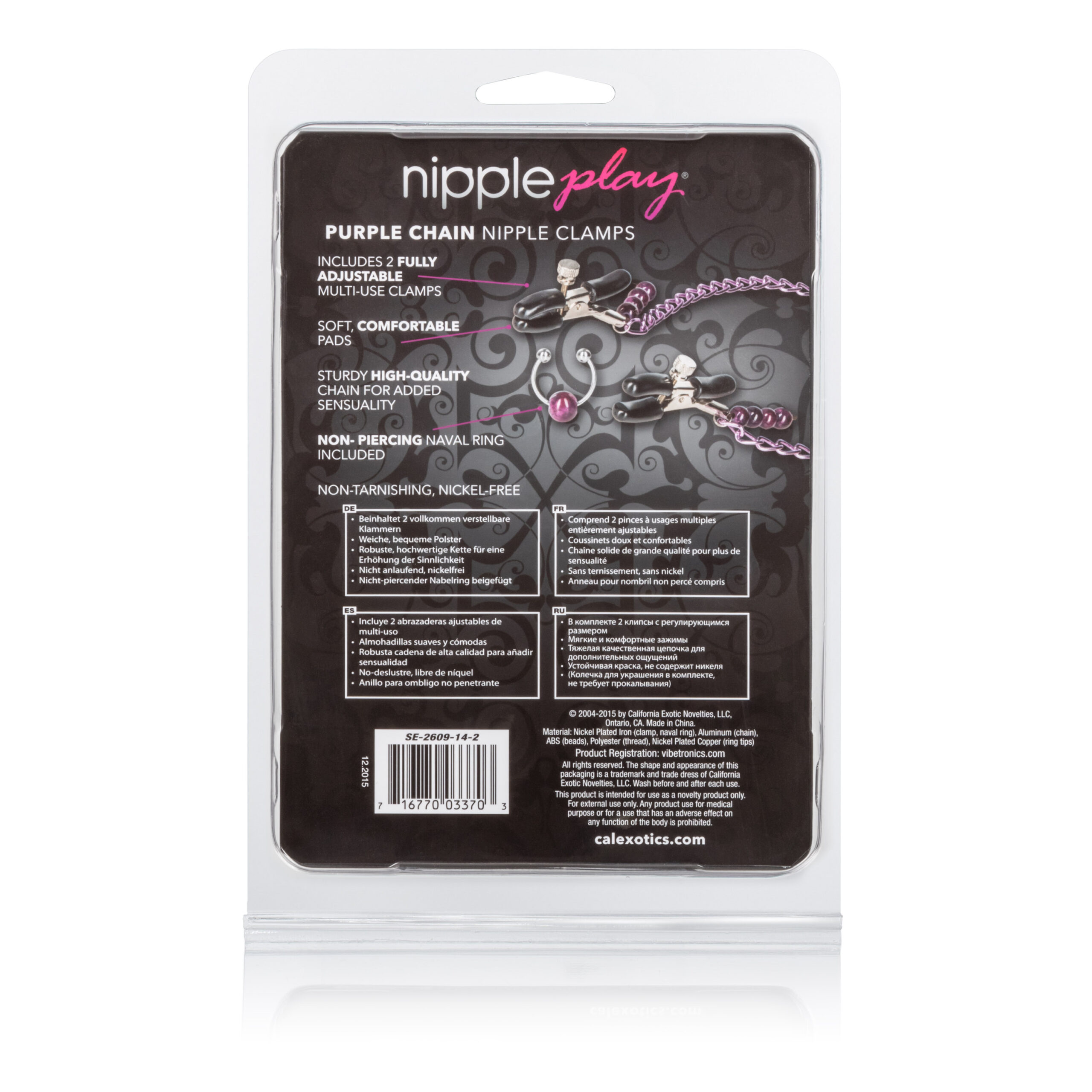 Purple Chain Nipple Clamps - Image 3