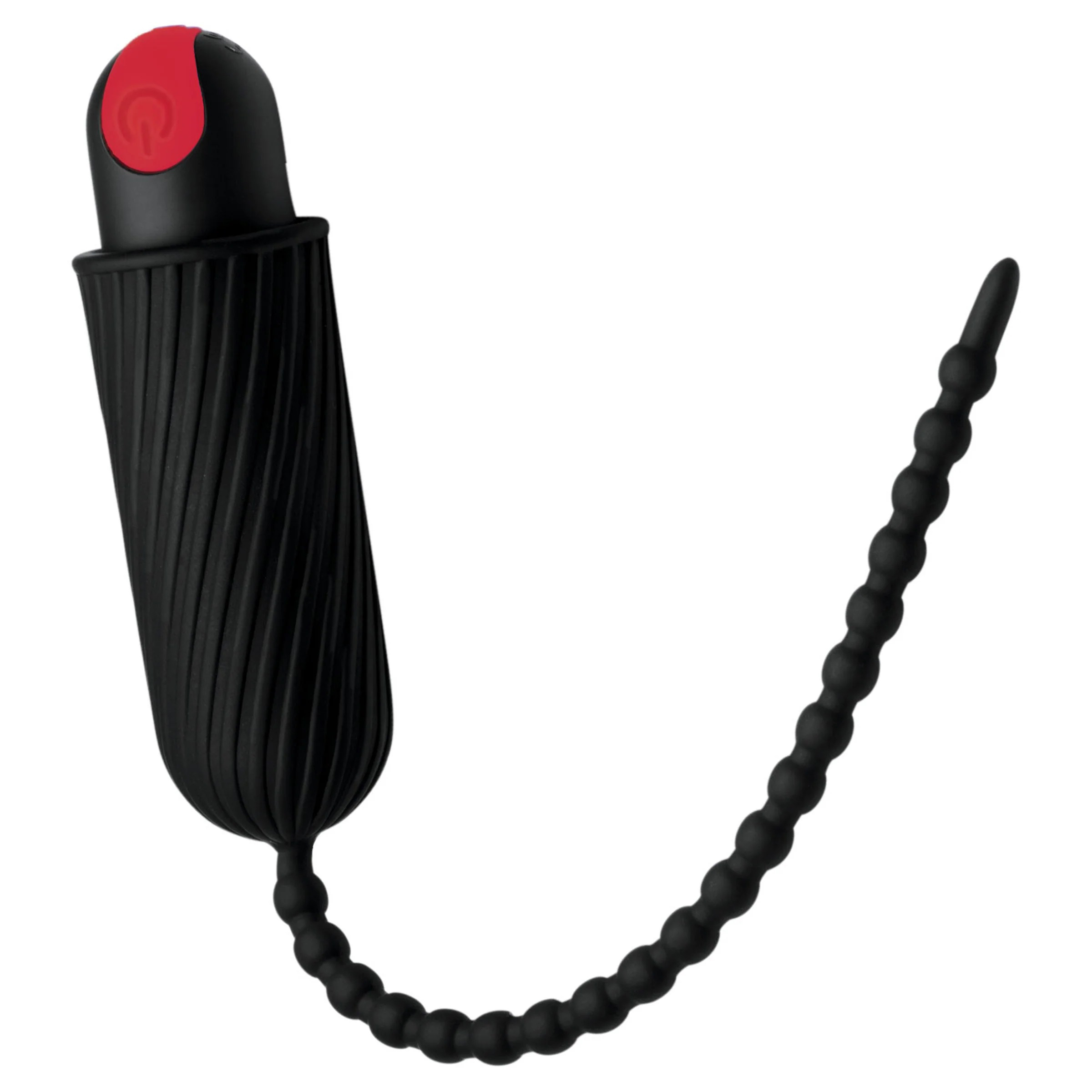 28x Dark Chain Rechargeable Remote Silicone Sound - Black - Image 2