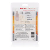 Pocket Exotics Dual Heated Whisper Bullets - Clear