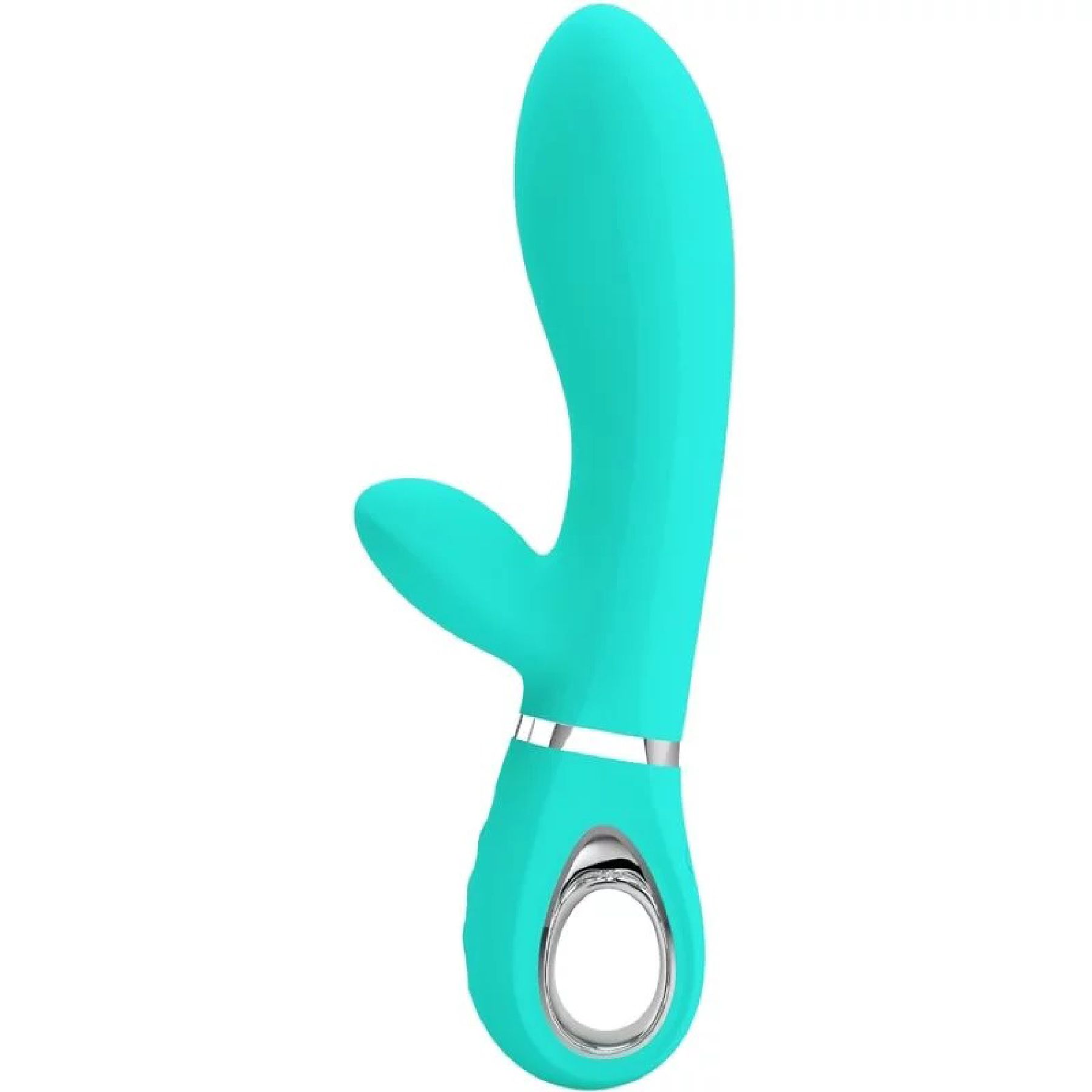 Thomas Super Soft Silicone Rabbit Vibrator - Turquoise - Image 5