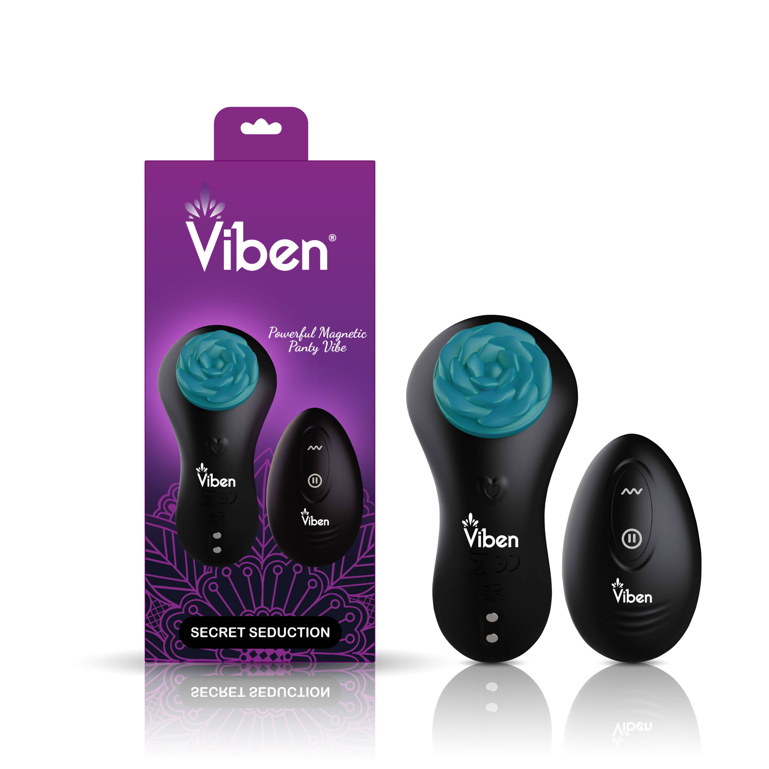 Secret Seduction Remote Panty Vibe - Black/ocean - Image 4