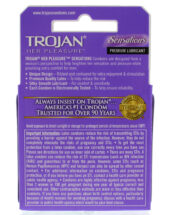 Trojan Her Pleasure Sensations Lubricated Condoms - 3 Pack