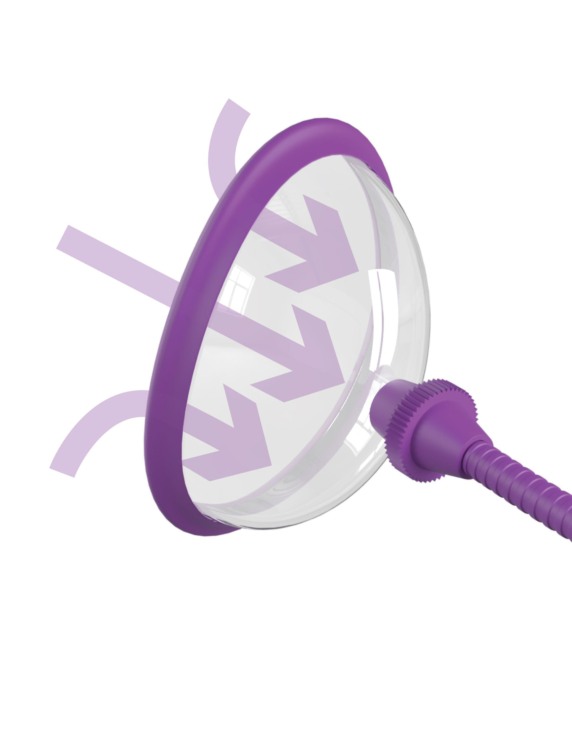 Fantasy for Her Manual Pleasure Pump - Purple - Image 2