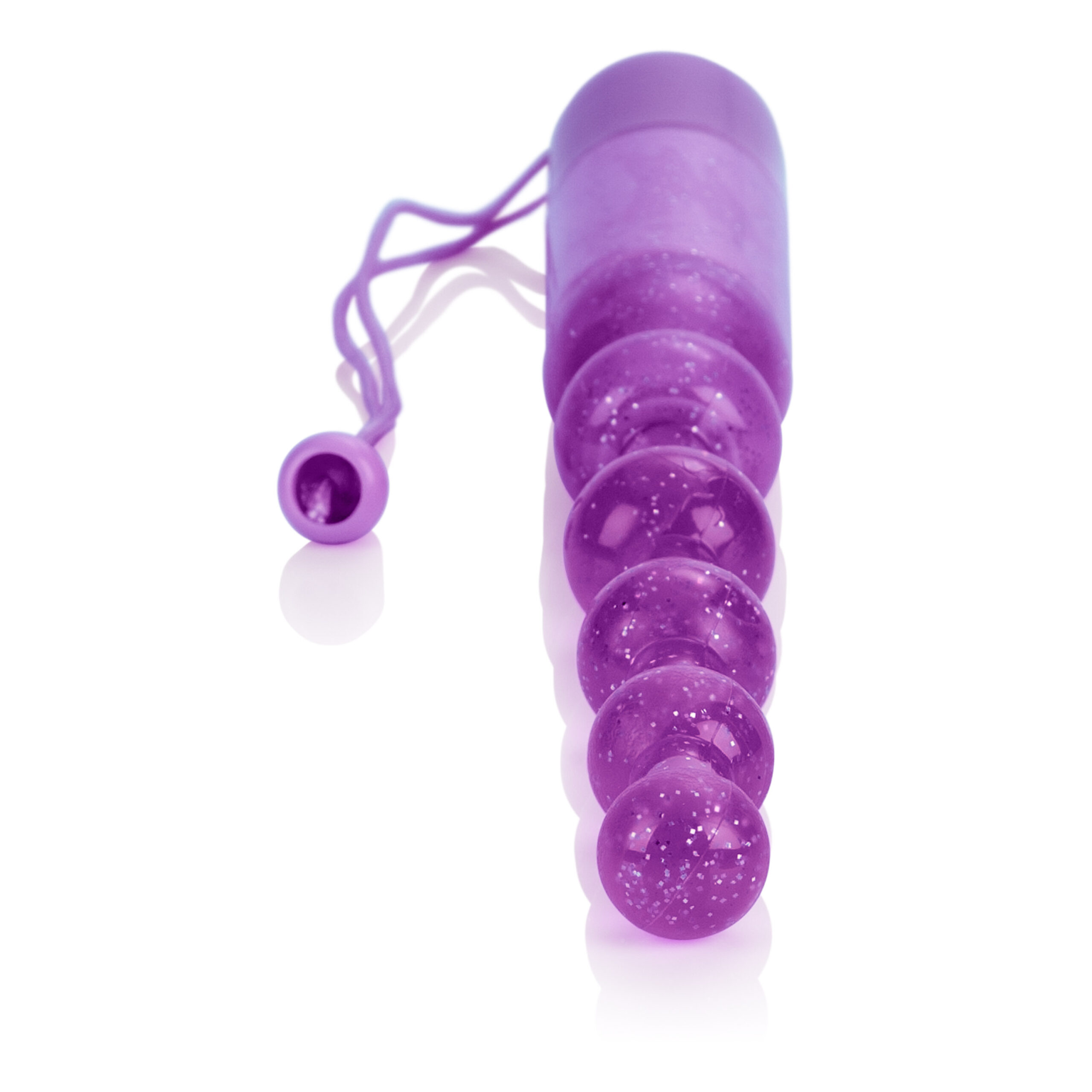 Vibrating Pleasure Beads - Purple - Image 4