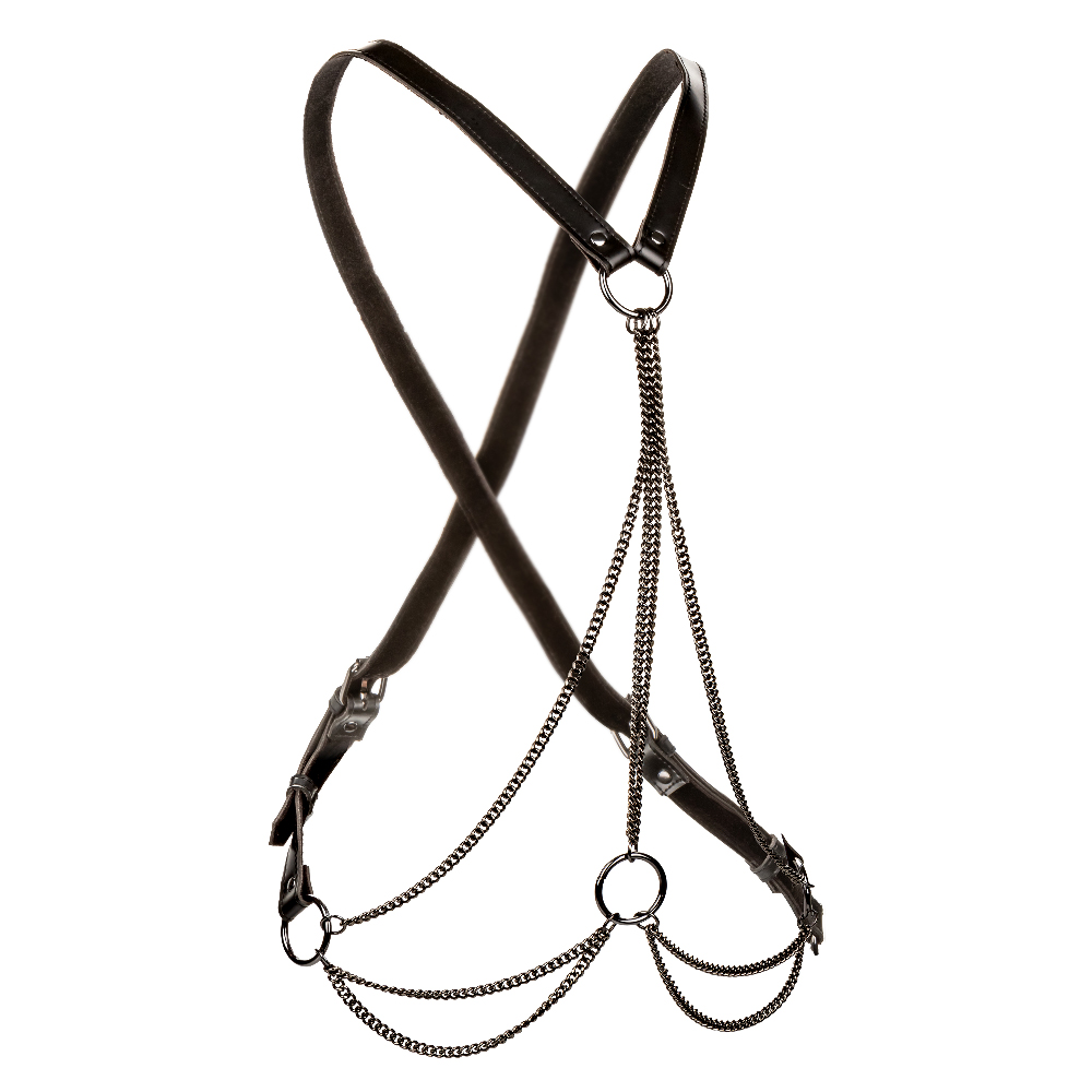 Euphoria Collection Plus Size Multi Chain Harness - Black - Image 5