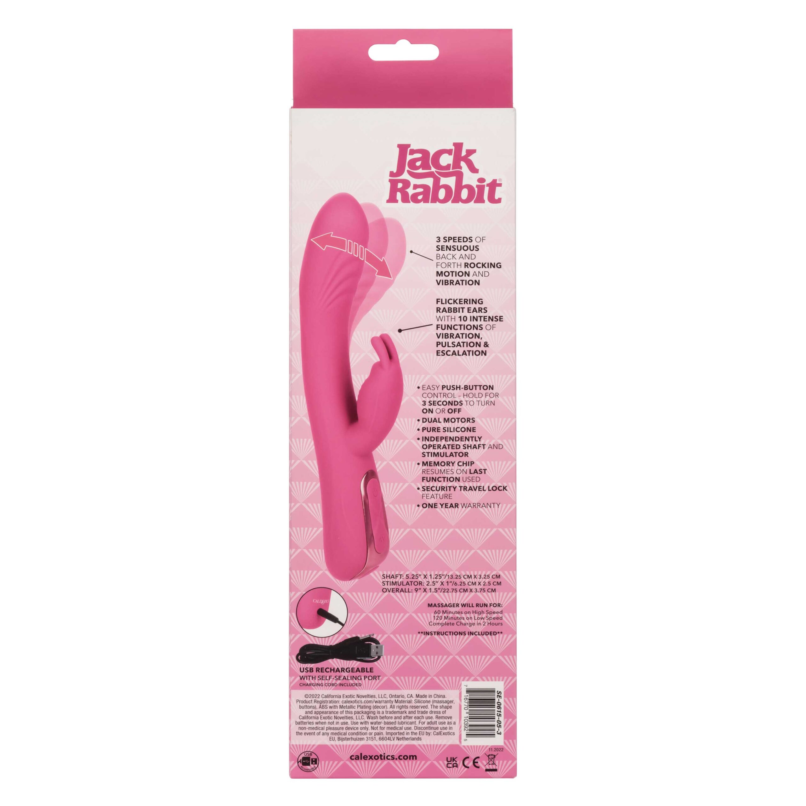 Jack Rabbit Elite Rocking Rabbit - Pink - Image 2
