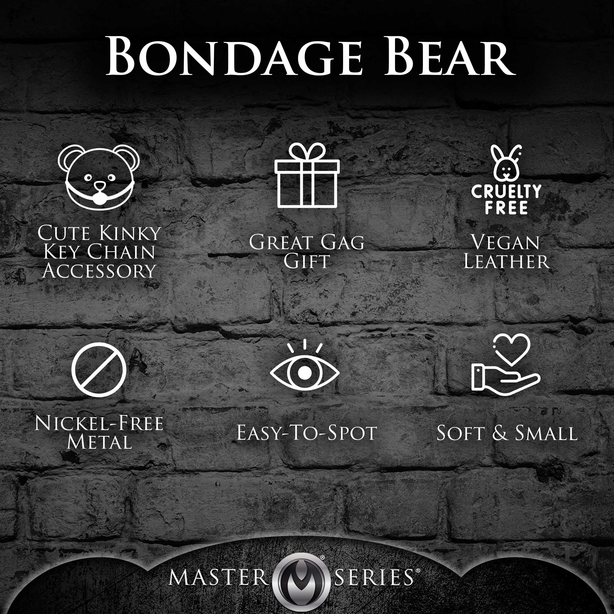 Gagged Teddy Bear Keychain - Image 3