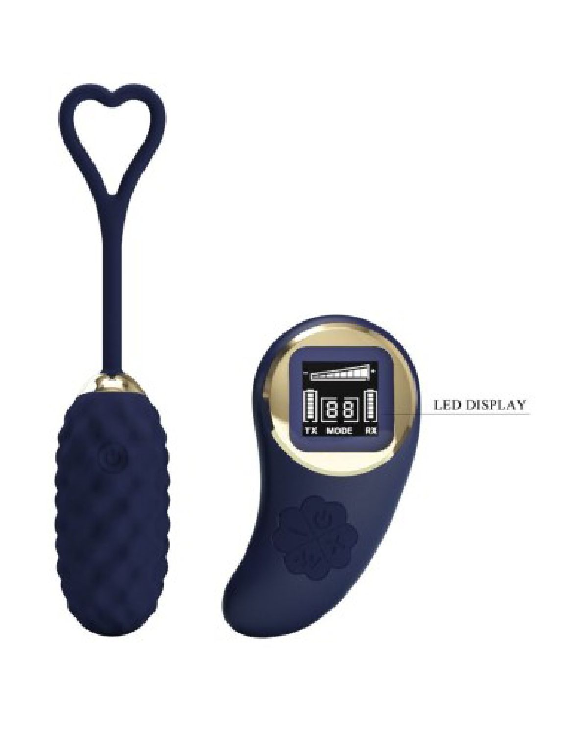 Vivian Remote Control Vibrating Egg - Blue - Image 3