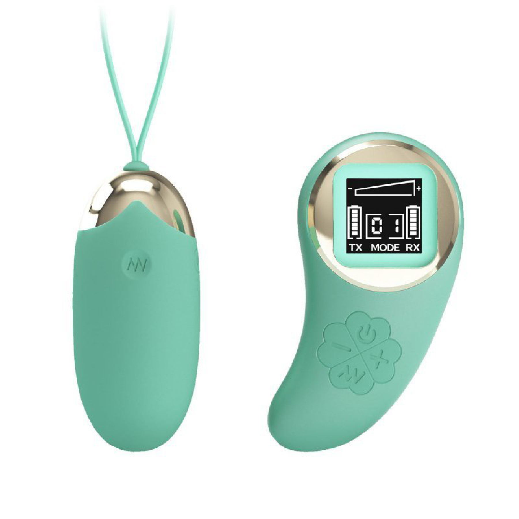 Mina Vibrating Remote Control Egg - Turquoise - Image 5