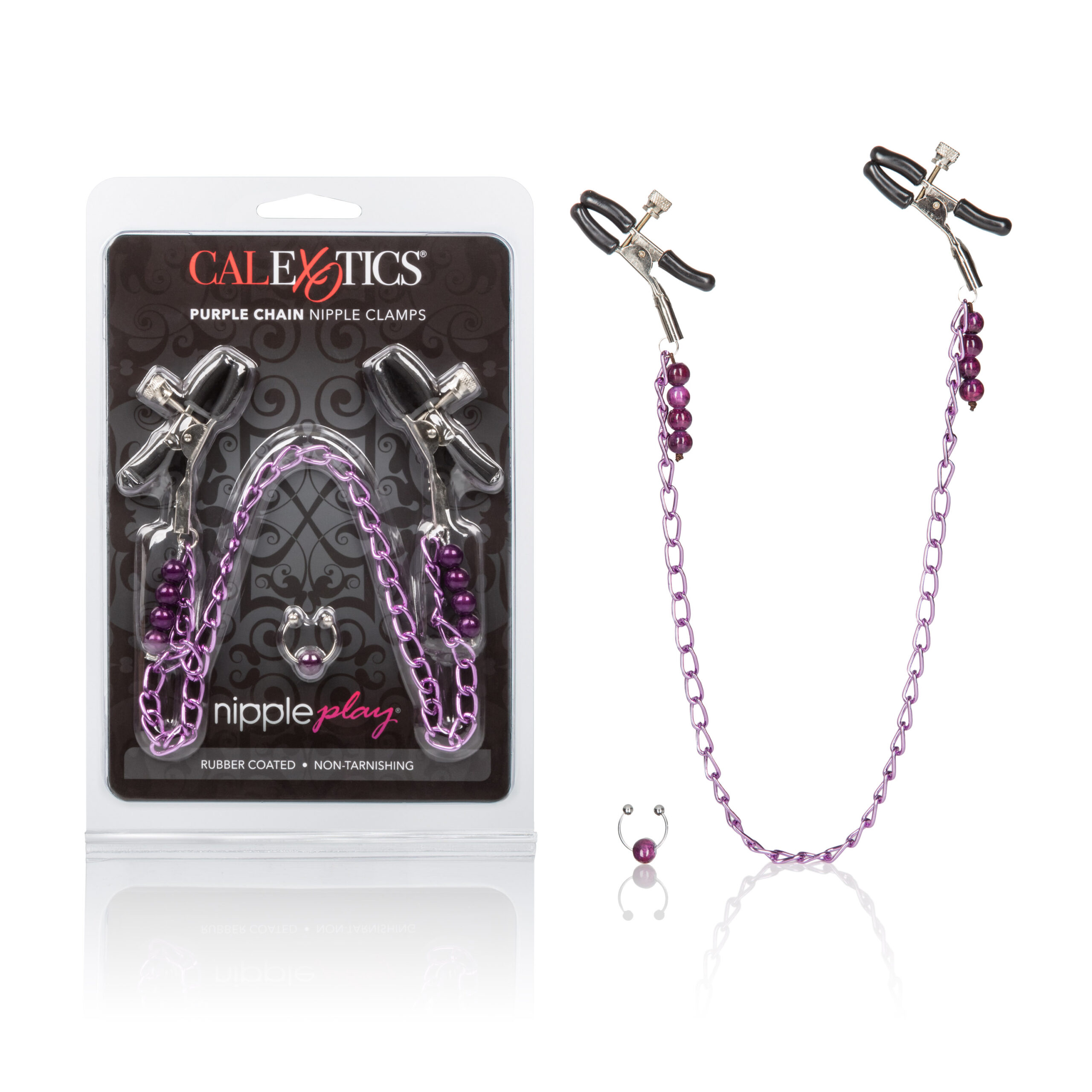Purple Chain Nipple Clamps - Image 2