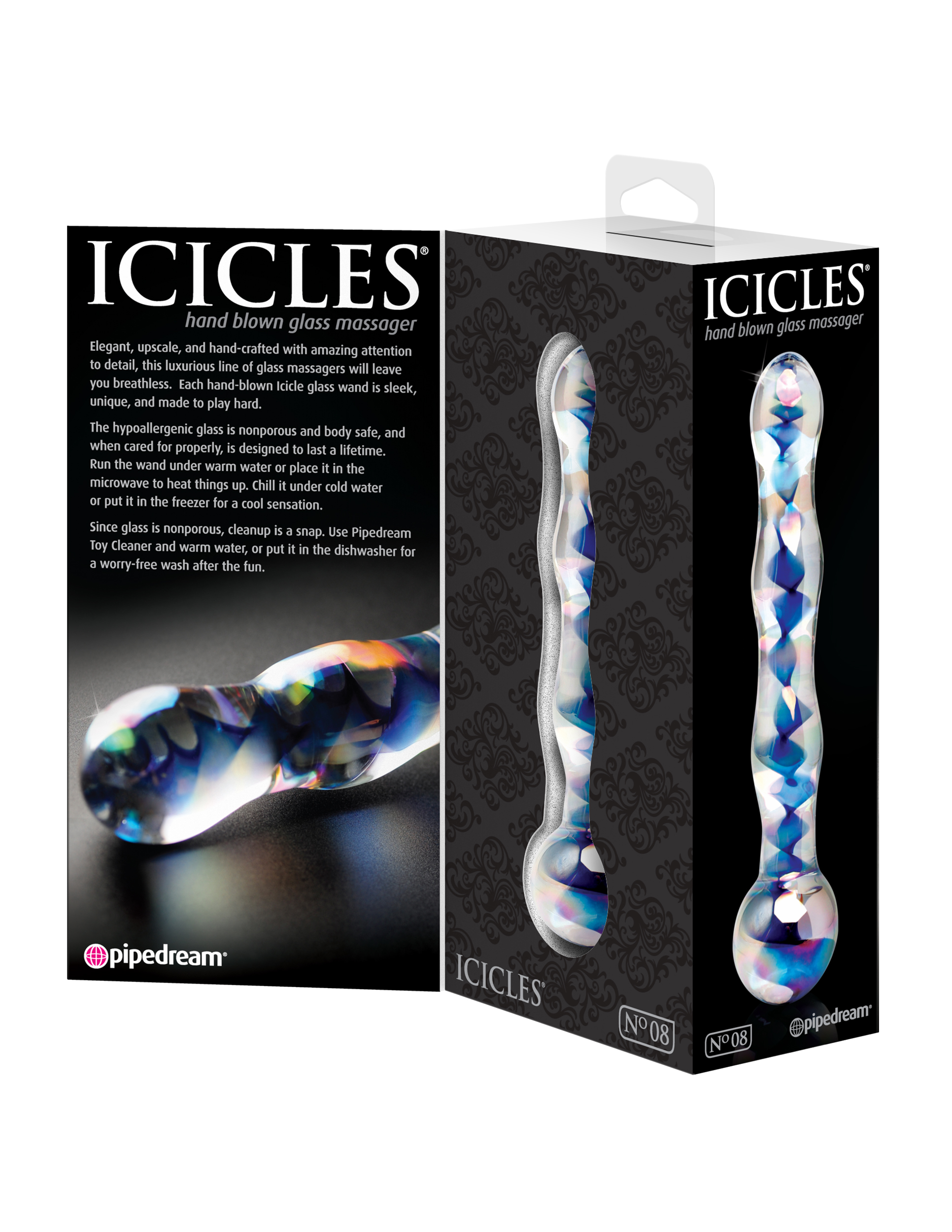Icicles No. 8 - Clear / Blue - Image 2