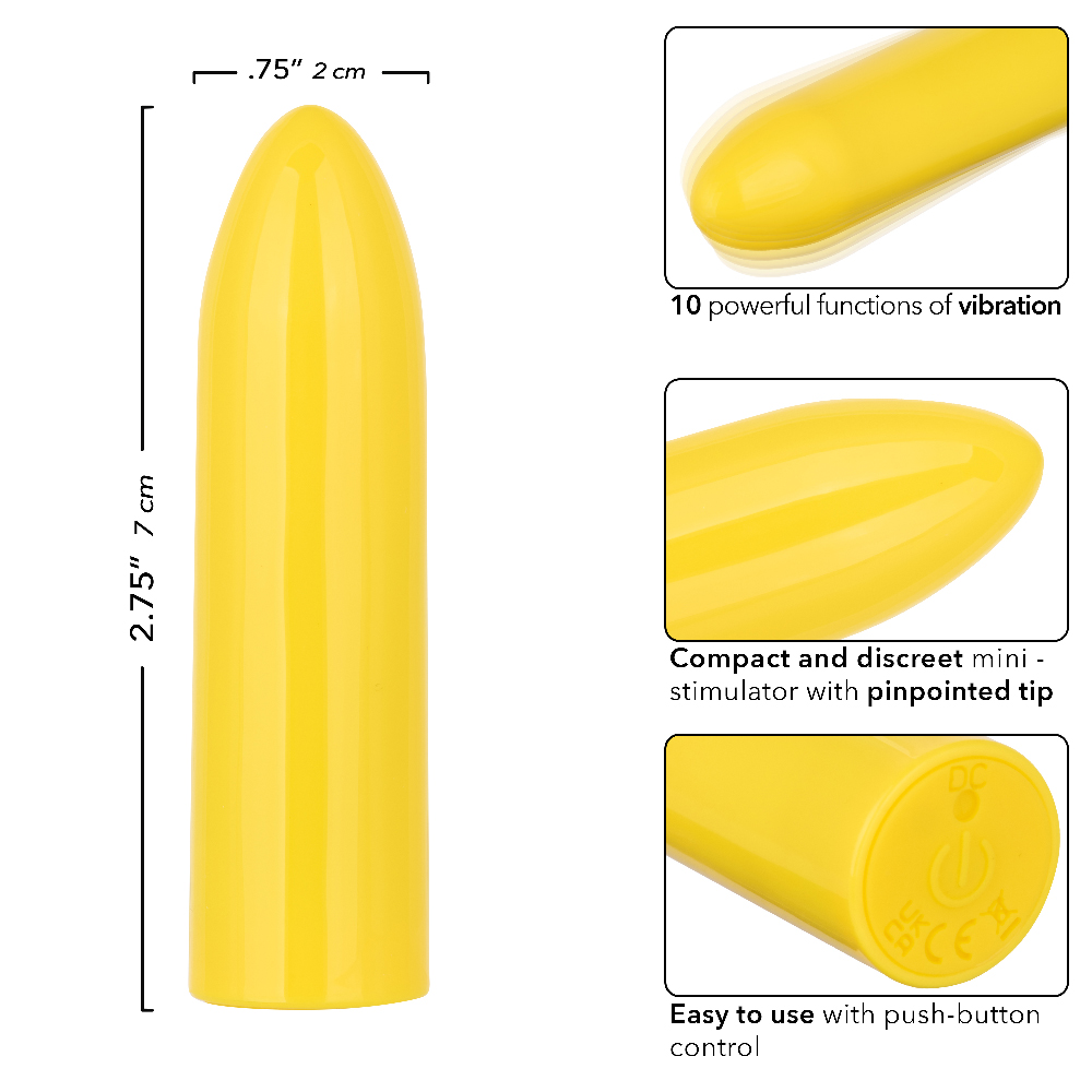 Turbo Buzz Classic Mini Bullet - Yellow - Image 3
