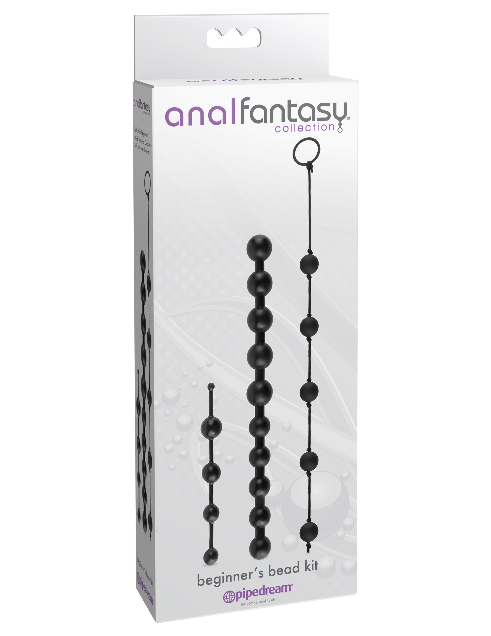 Anal Fantasy Collection Beginners Bead Kit - Black - Image 2