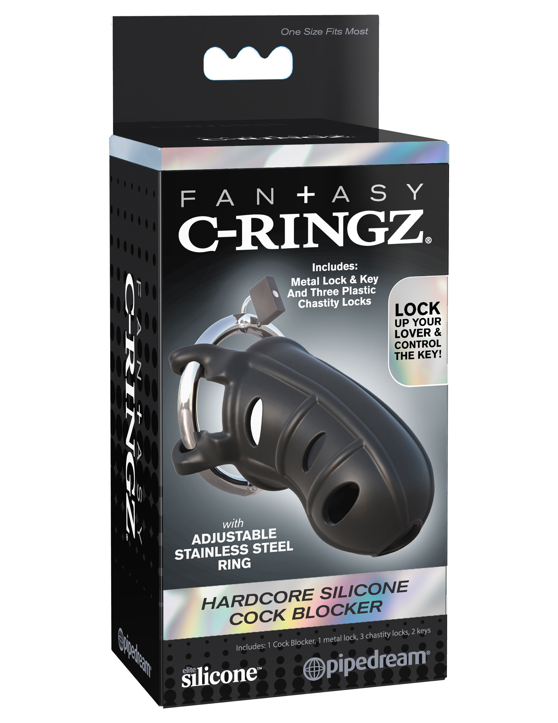 Fantasy C-Ringz Hardcore Silicone Cock Blocker - Image 2