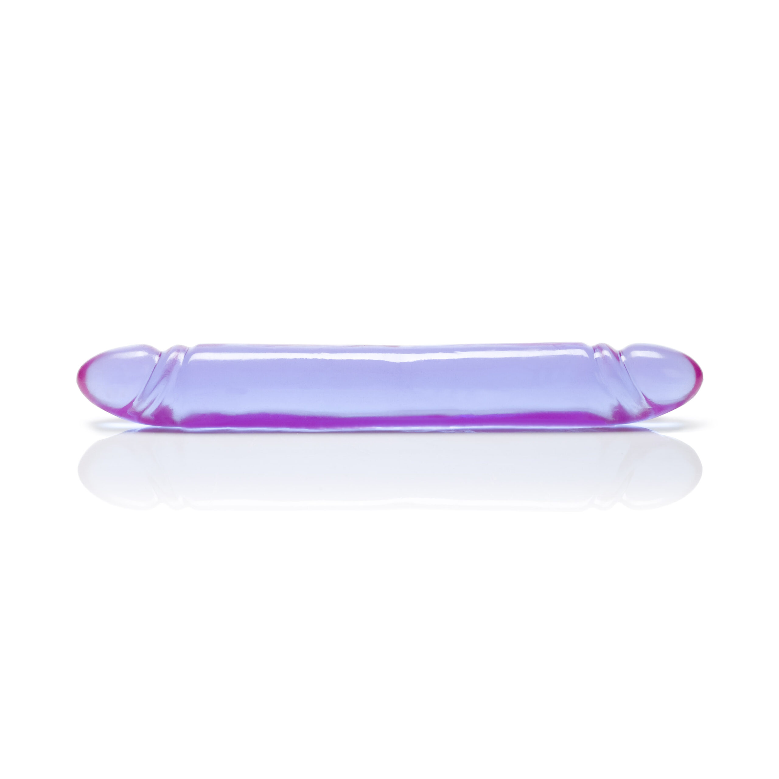 Reflective Gel Smooth Double Dong - Purple - Image 2