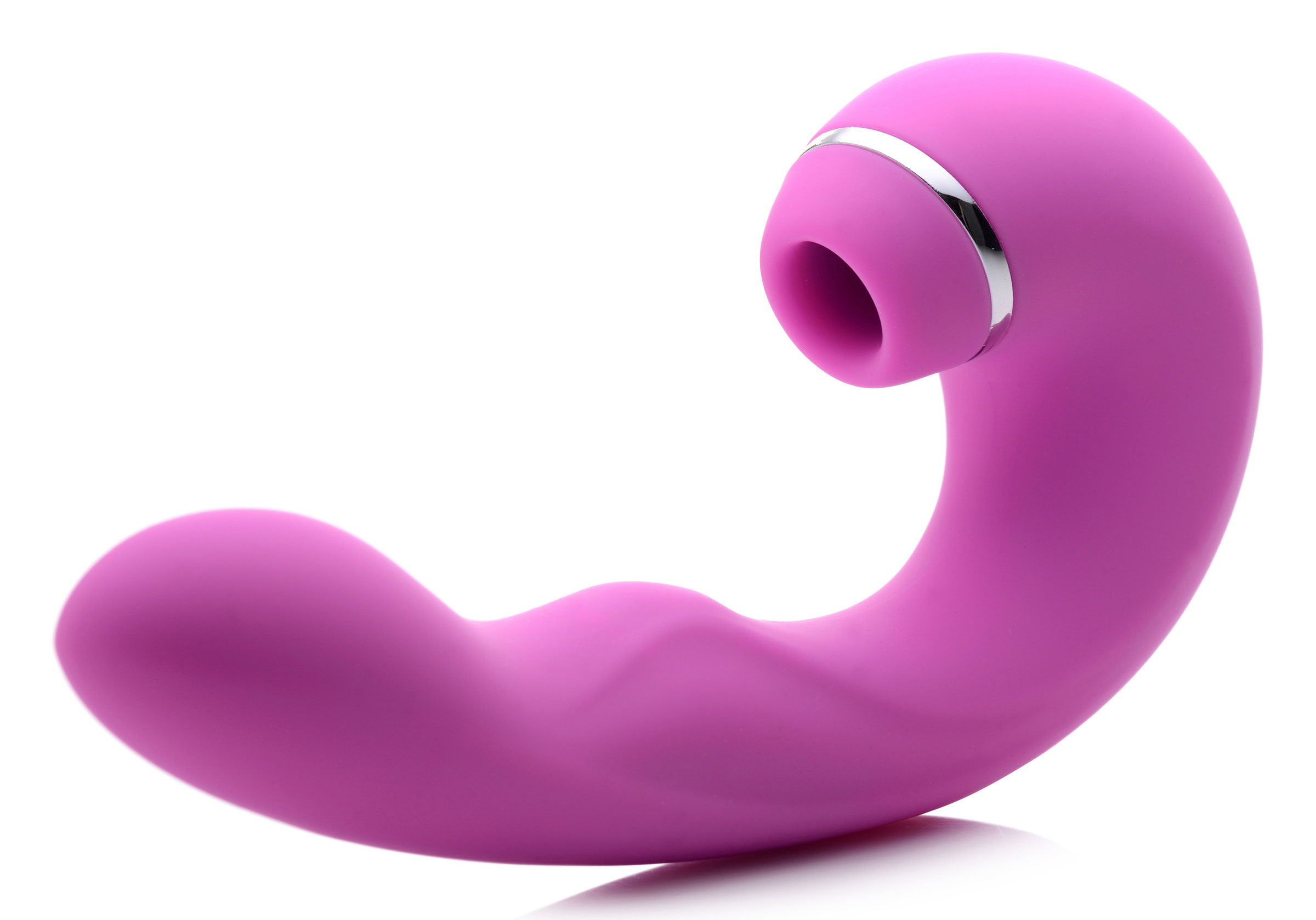 Shegasm 5 Star 10x Tapping G-Spot Vibe With Suction - Pink - Image 3