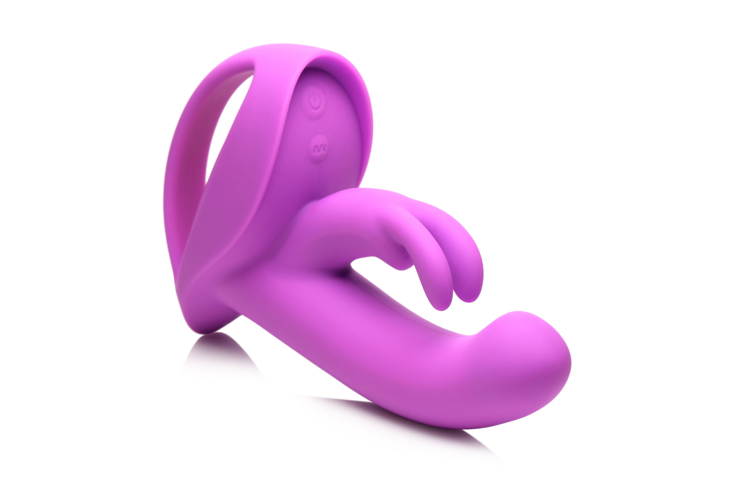 10x Come Hither Rocket Silicone Vibrator - Purple - Image 4