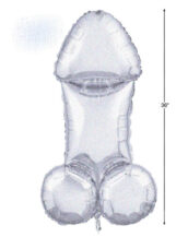 Glitterati Disco Penis 3 Foot Mylar Balloon