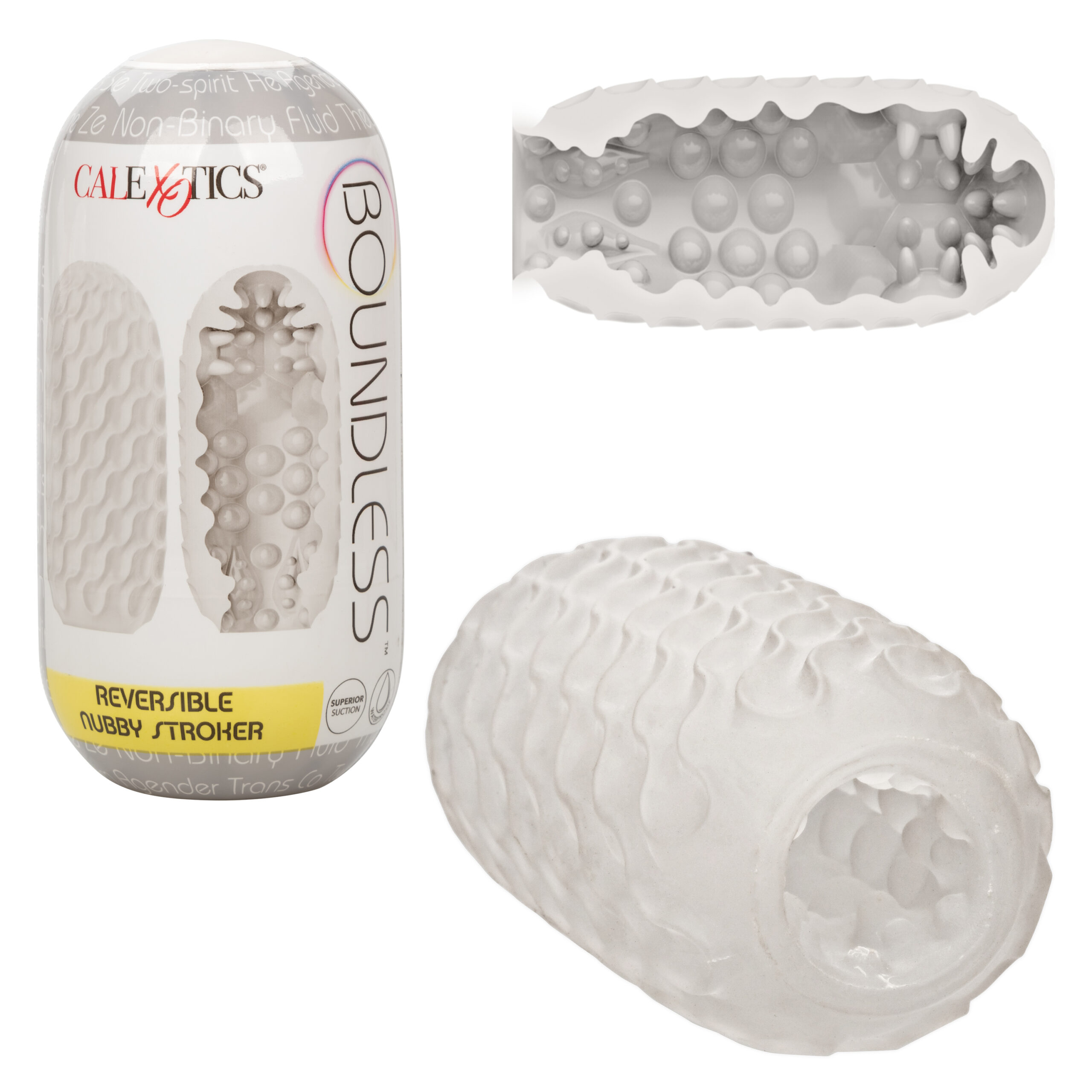 Boundless Reversible Nubby Stroker - Clear - Image 3