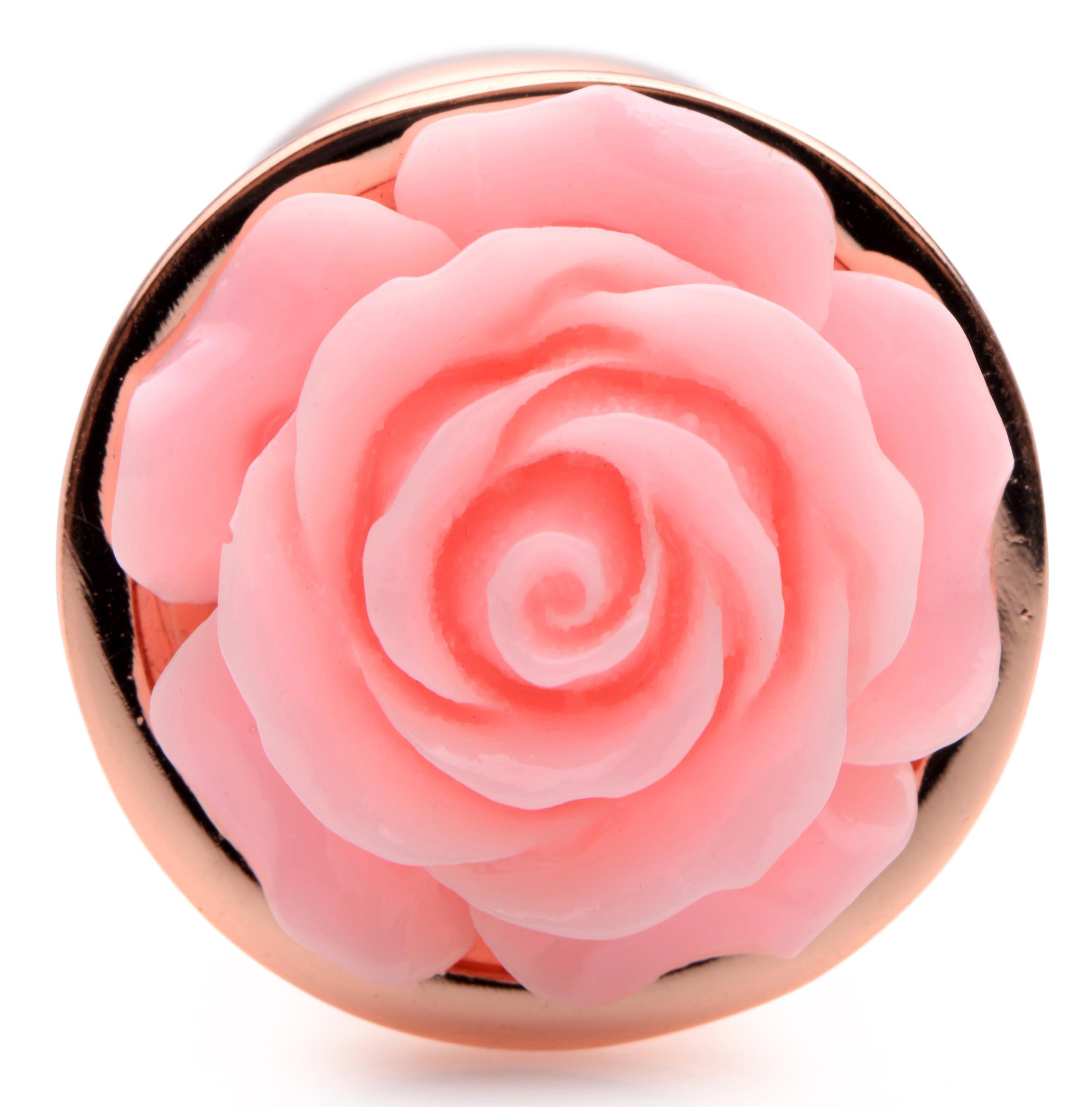 Pink Rose Gold Anal Plug - Small - Image 5