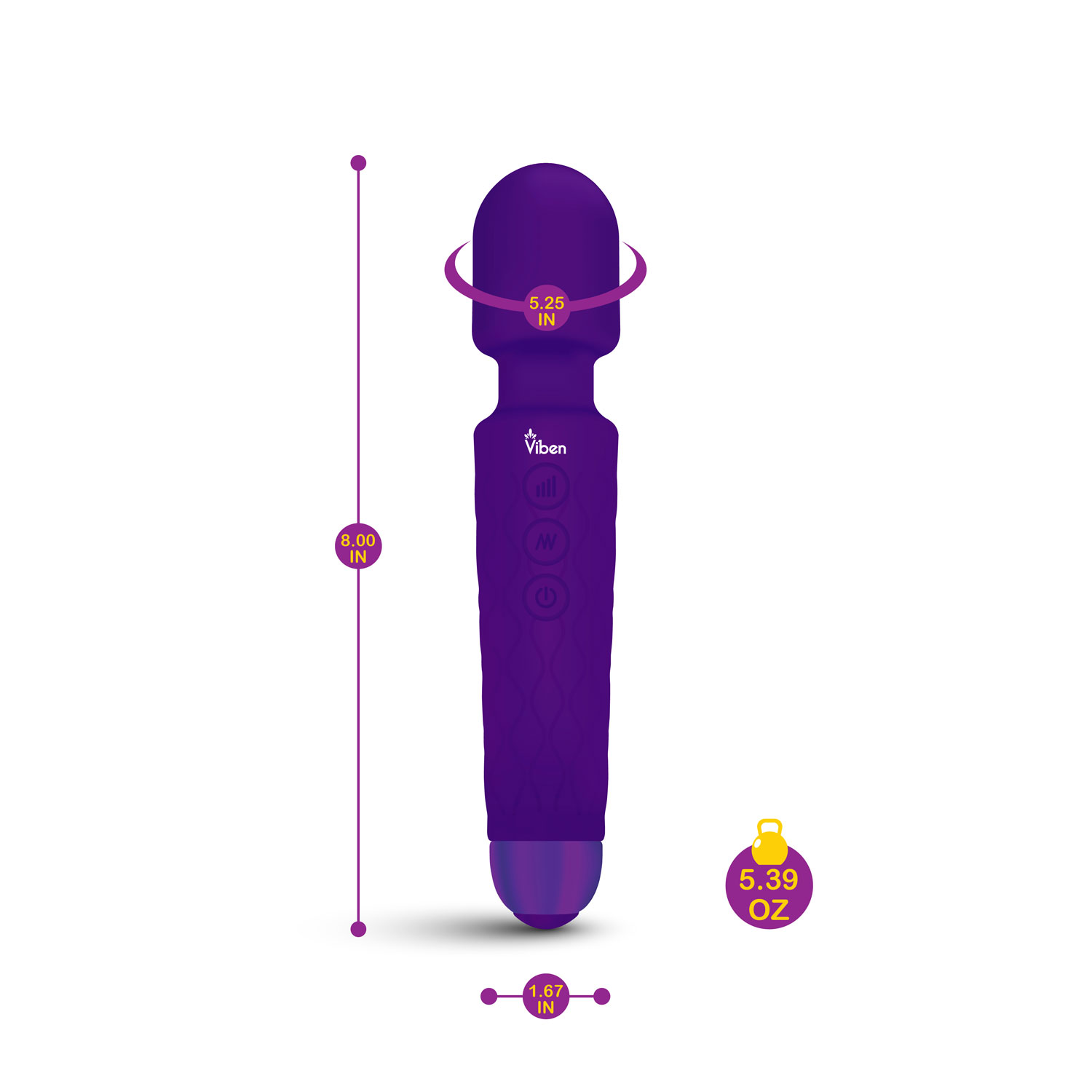 Tempest Wand Massager - Violet - Image 2