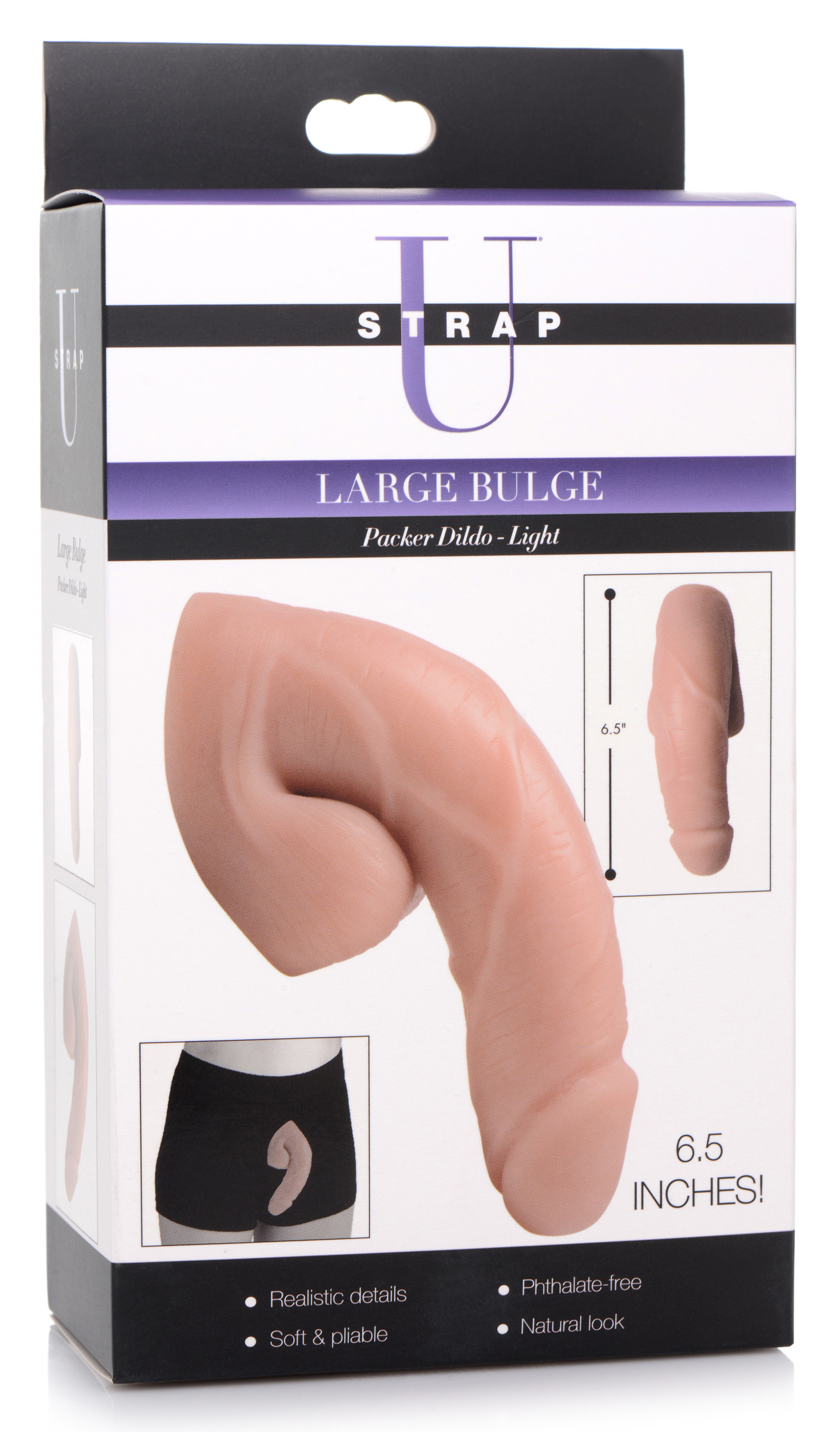 Large Bulge Packer Dildo - Light - Image 4