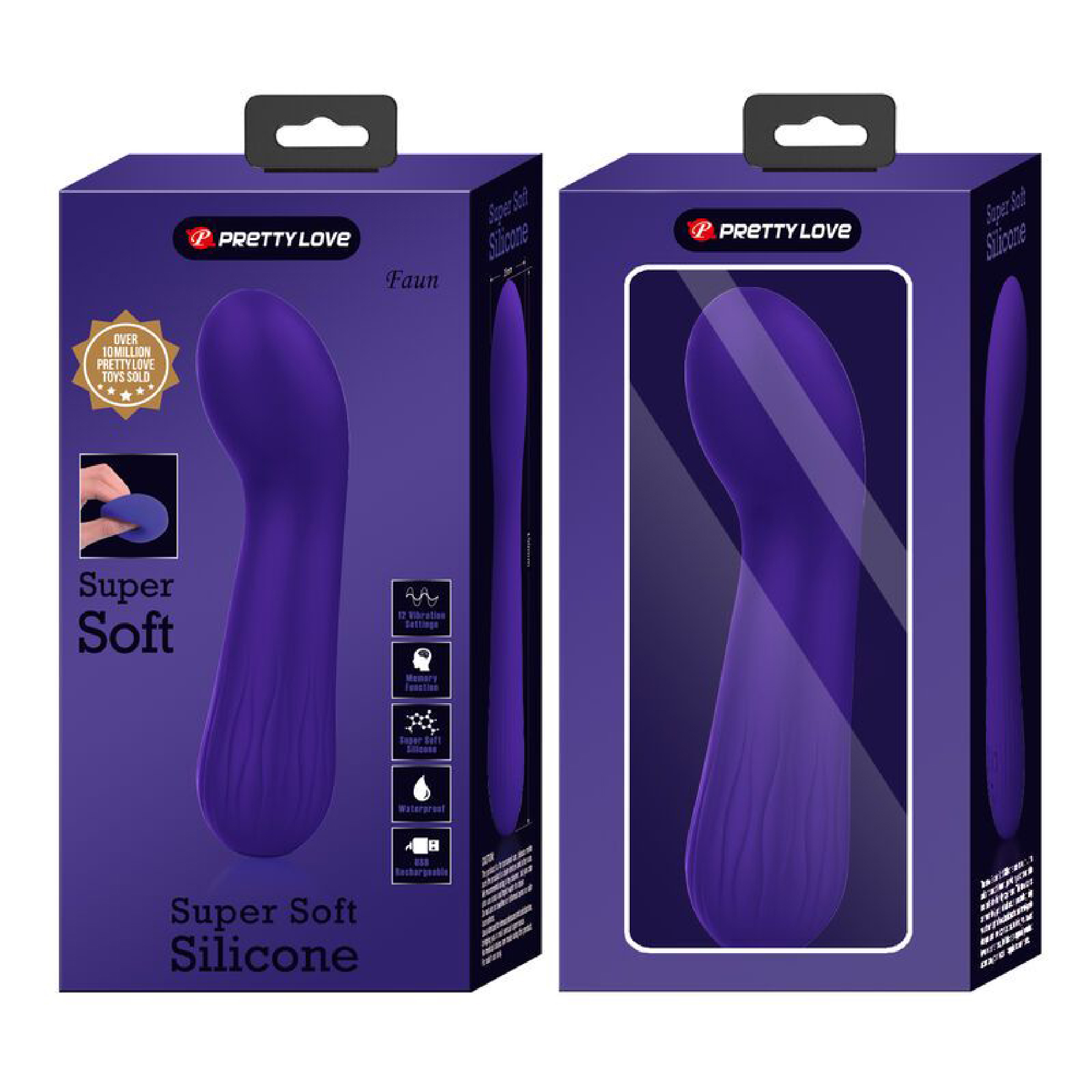 Faun Rechargeable Vibrator - Purple - Image 2
