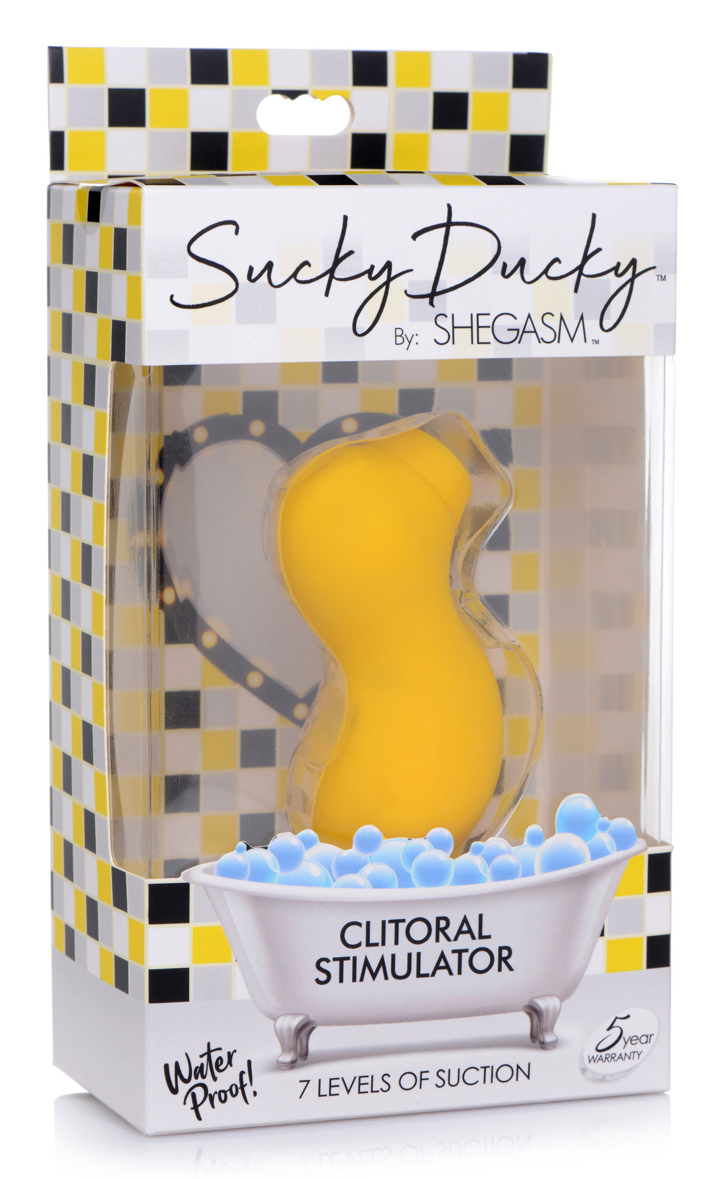 Sucky Ducky Silicone Clitoral Stimulator - Yellow - Image 4