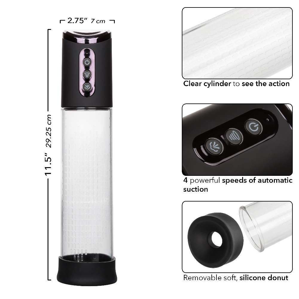 Peak Rechargeable Pump - Black/clear - Image 3