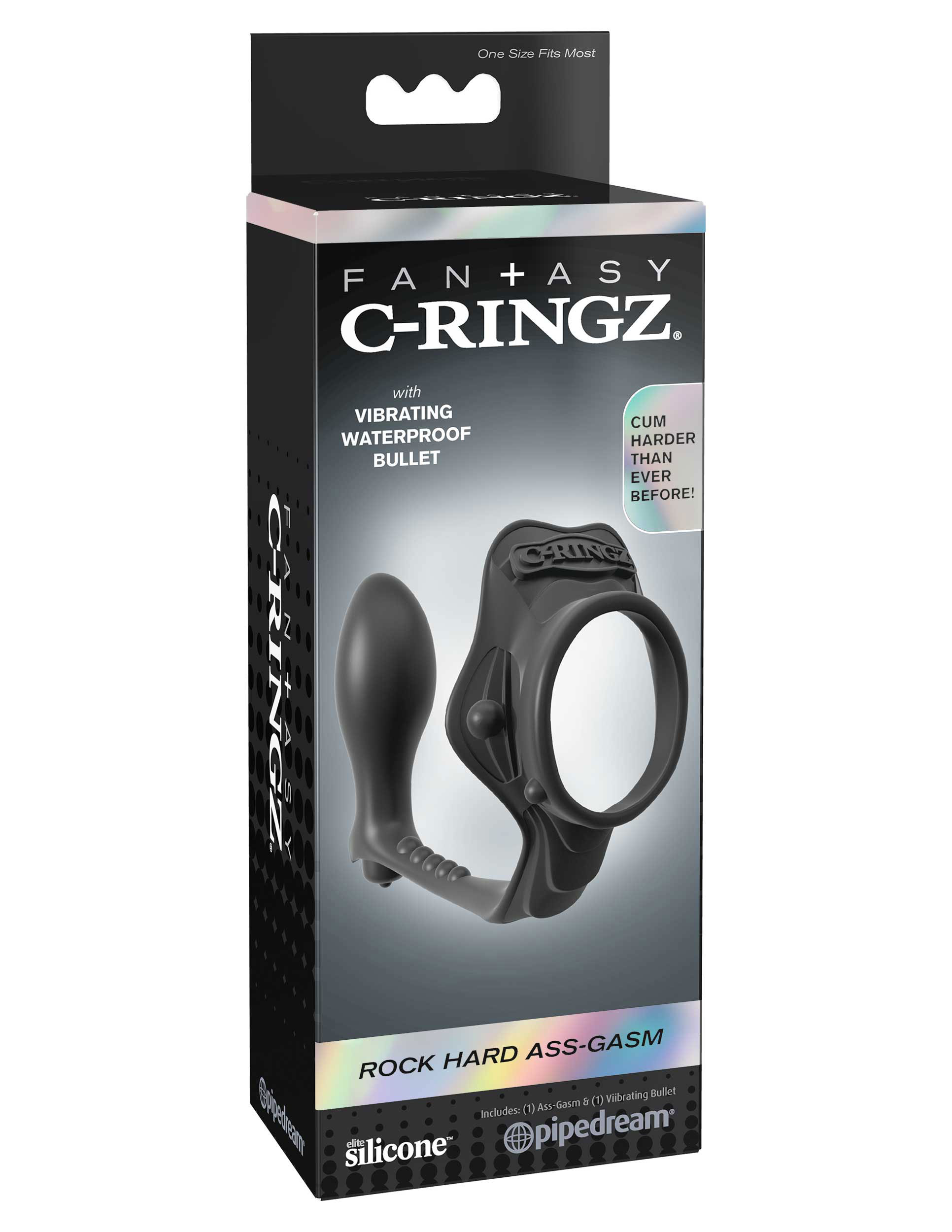 Fantasy C-Ringz Rock Hard Ass Gasm - Black - Image 5