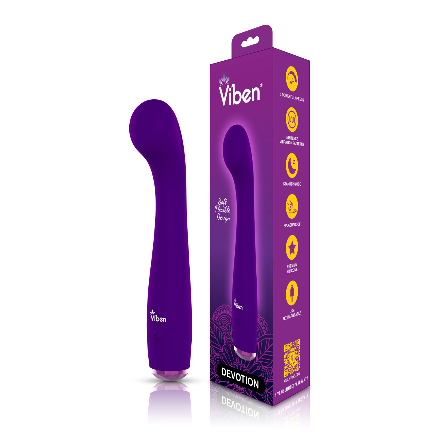 Devotion G-Spot Massager - Violet - Image 4