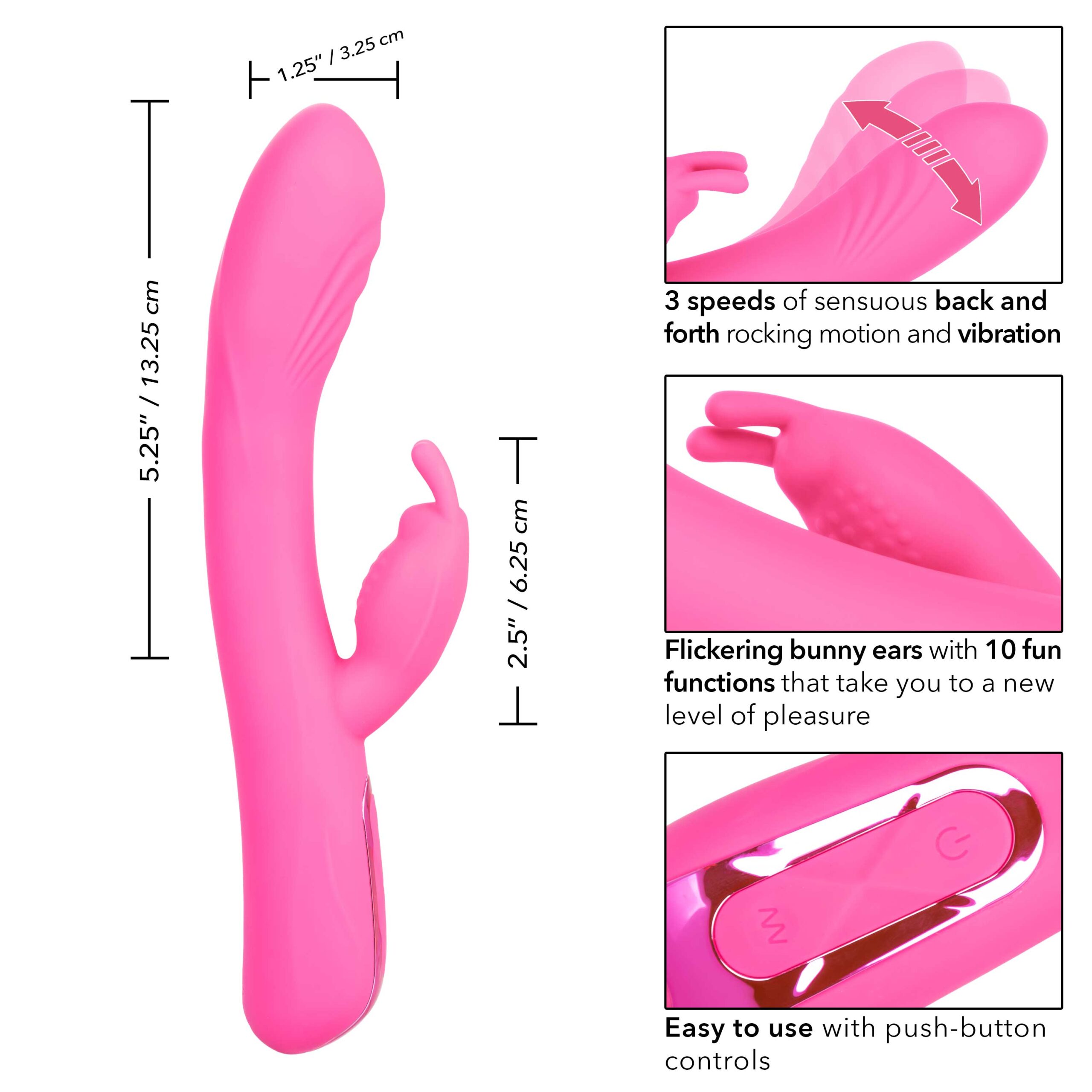 Jack Rabbit Elite Rocking Rabbit - Pink - Image 3