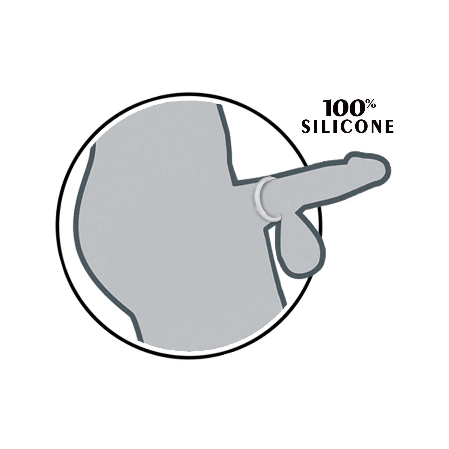 Enhancer Silicone Cockrings - Clear - Image 2