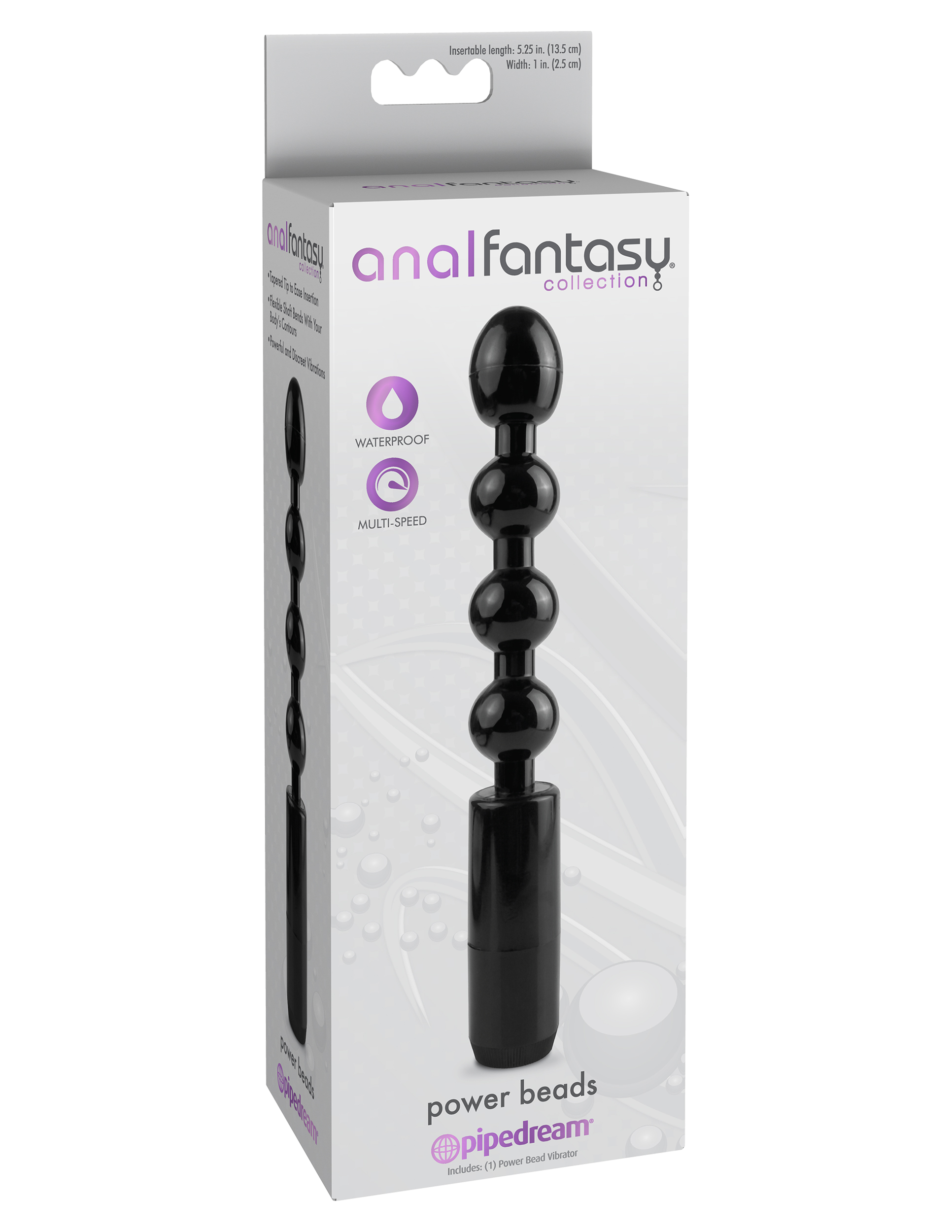 Anal Fantasy Collection Power Beads - Black - Image 2