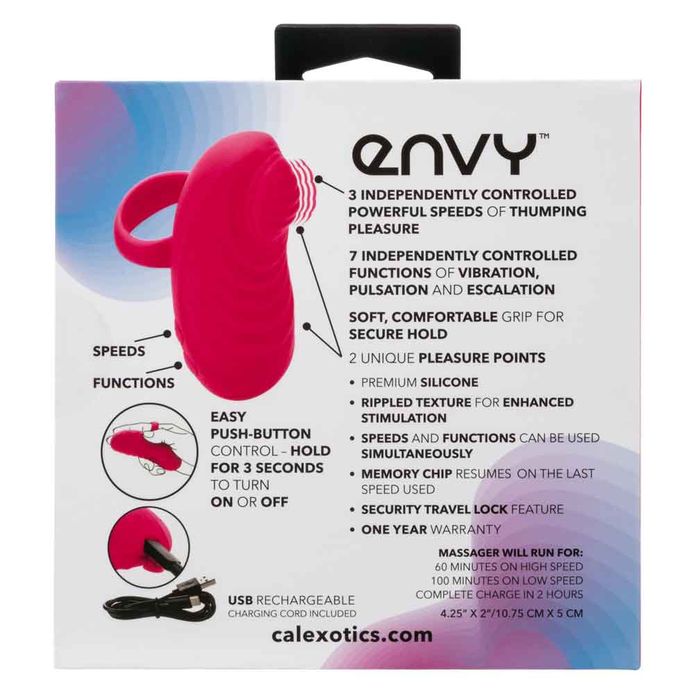 Envy Handheld Thumping Massager - Pink - Image 2