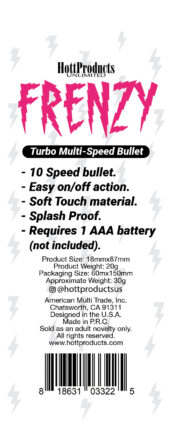 Frenzy - Power Bullet- Black