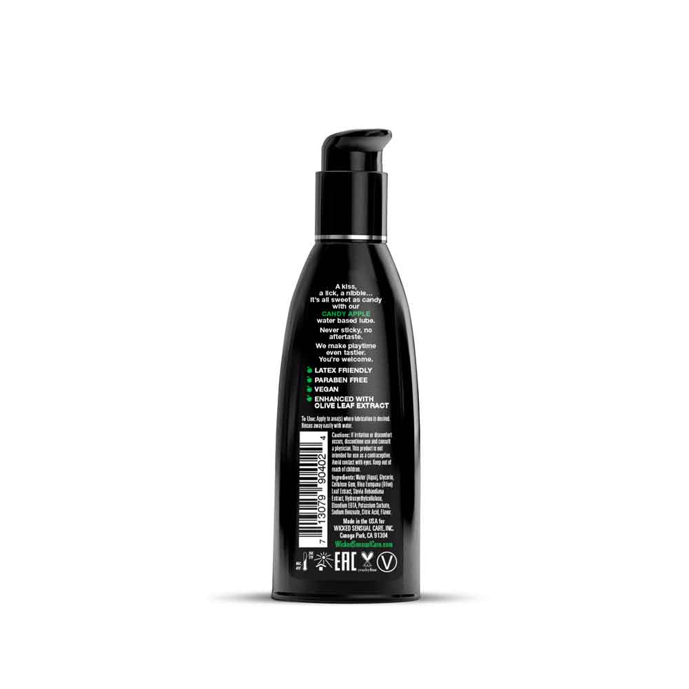 Aqua Candy Apple Flavored Water Based Intimate Lubricant - 2 Fl. Oz. - Image 2