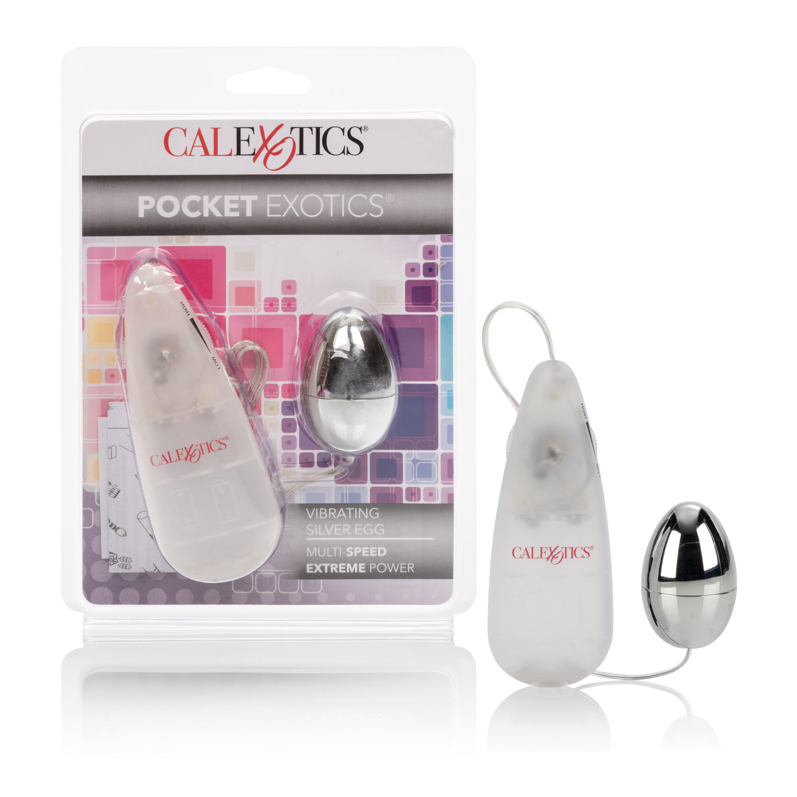 Pocket Exotics Vibrating Egg - Silver - Image 3