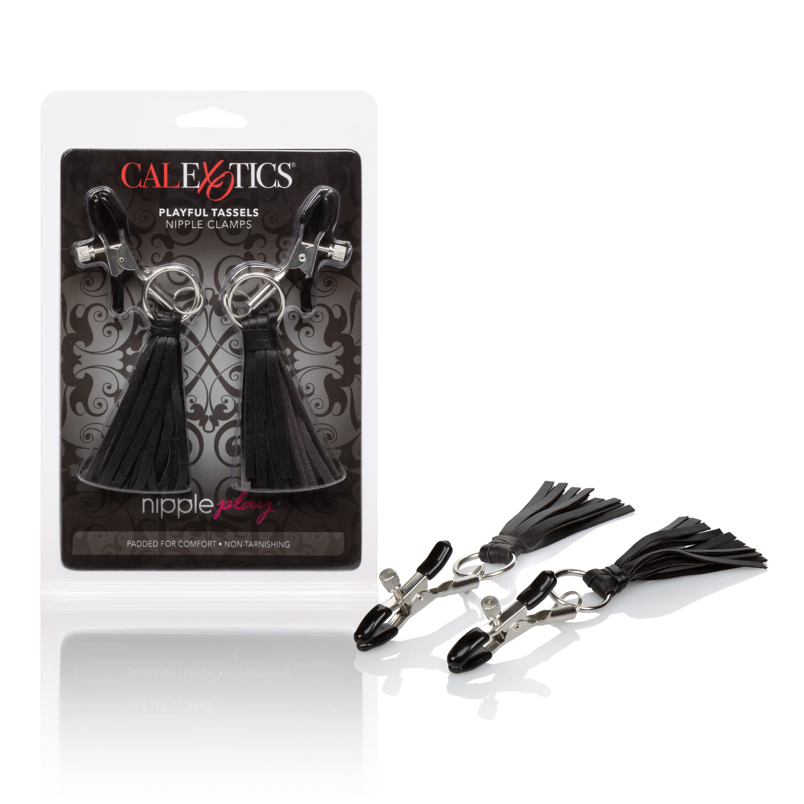 Nipple Play Playful Tassels Nipple Clamps - Black - Image 5