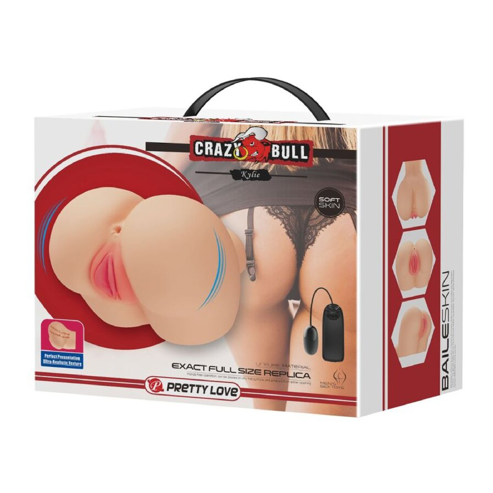 Kylie Realistic Vagina and Ass Vibrator - Light - Image 2