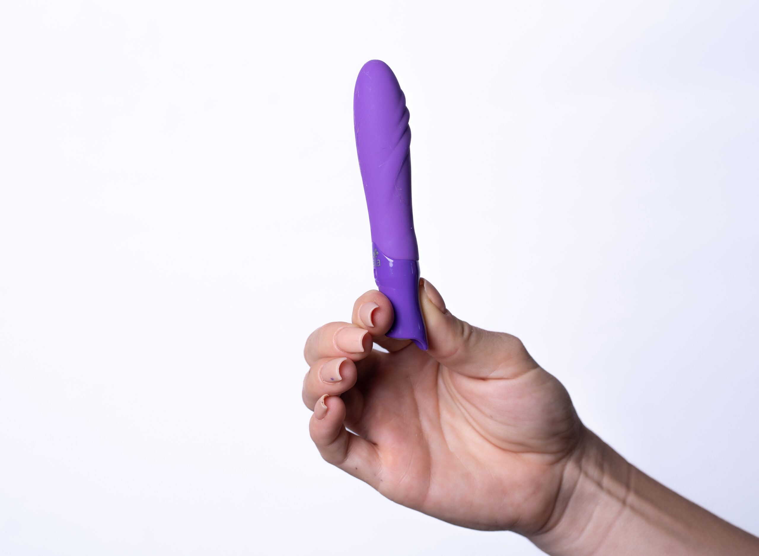 Margo Silicone Textured Bullet Vibrator - Neon Purple - Image 4