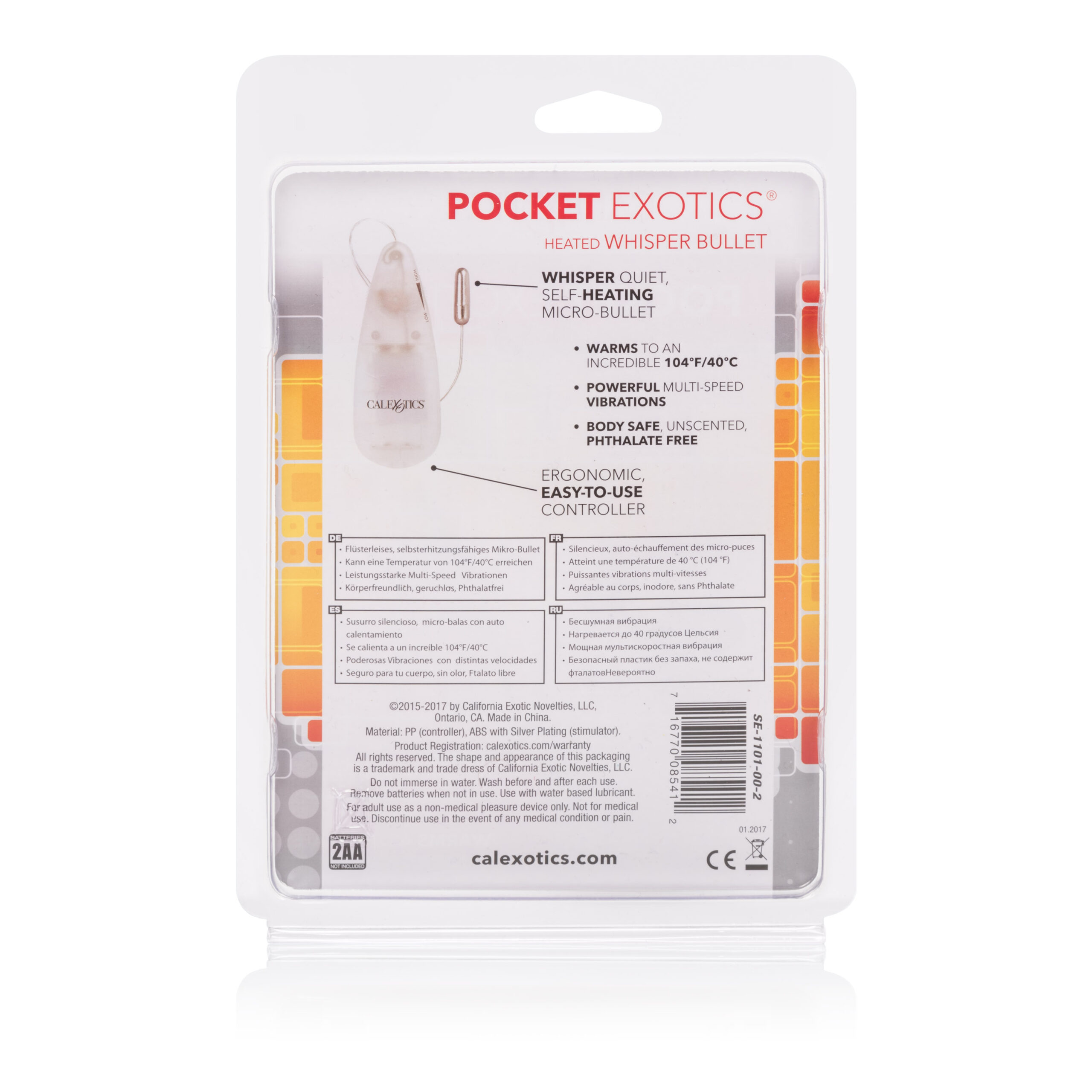 Pocket Exotics Heated Whisper Bullet - Clear - Image 2