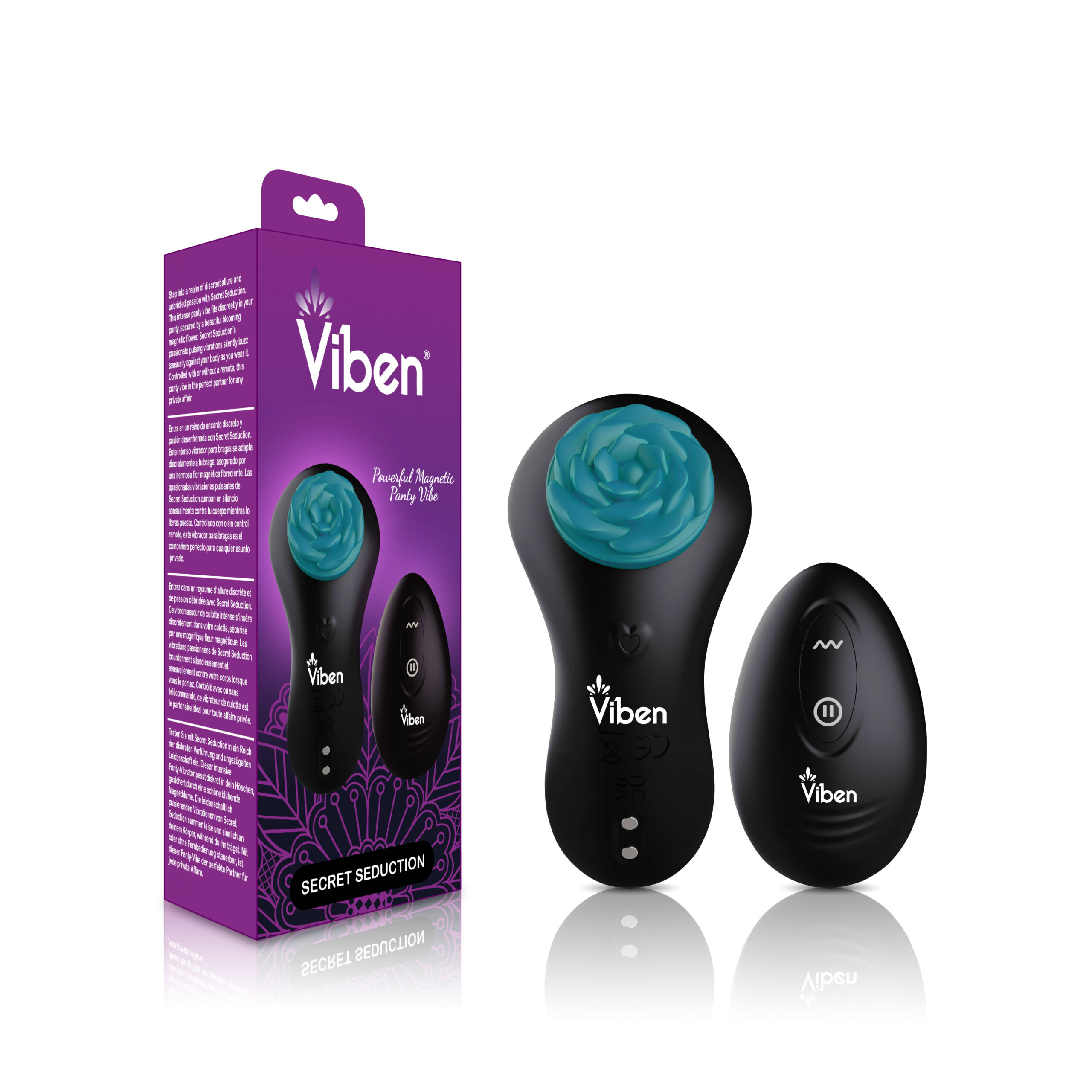 Secret Seduction Remote Panty Vibe - Black/ocean - Image 2