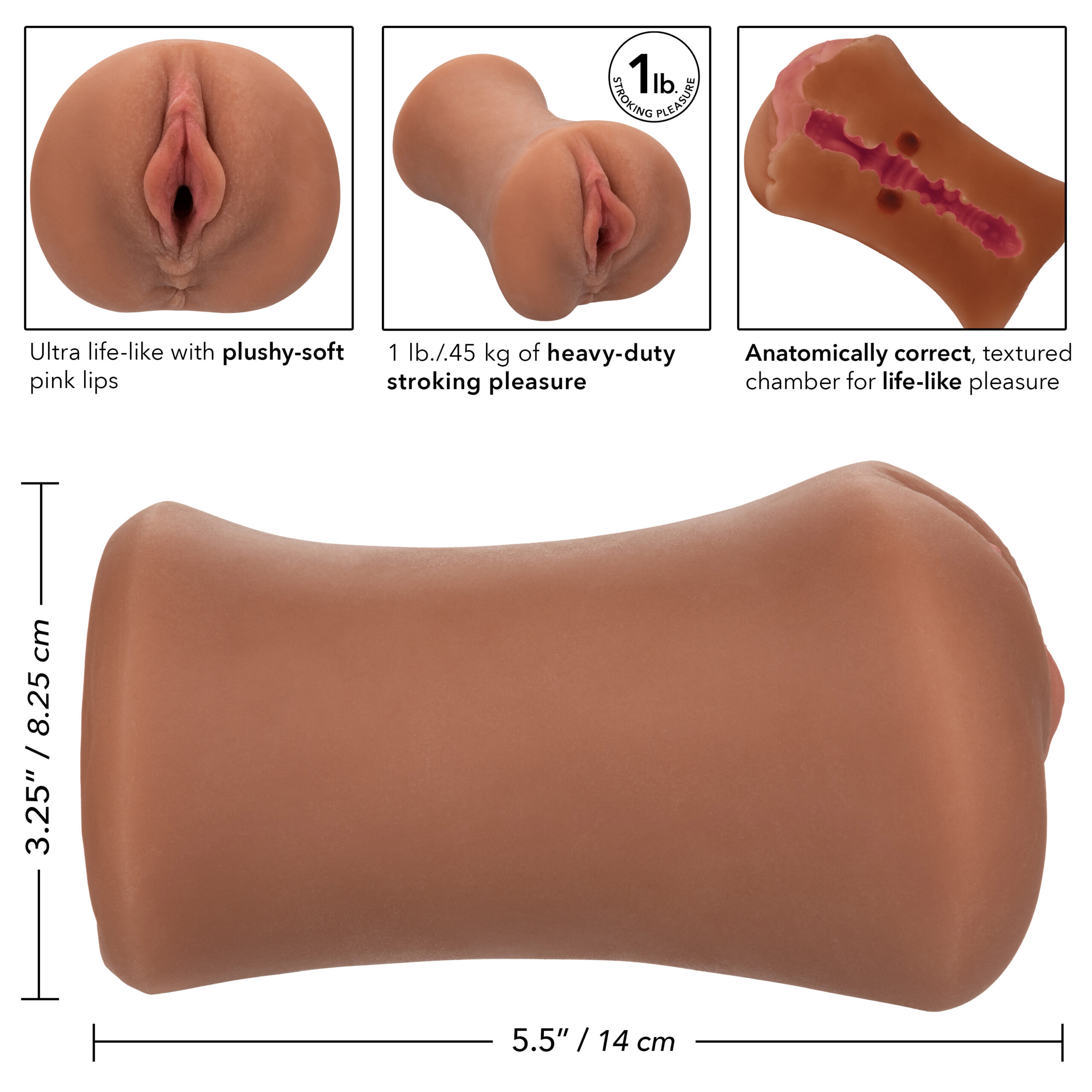 Stroke It Tight Pussy - Brown - Image 5
